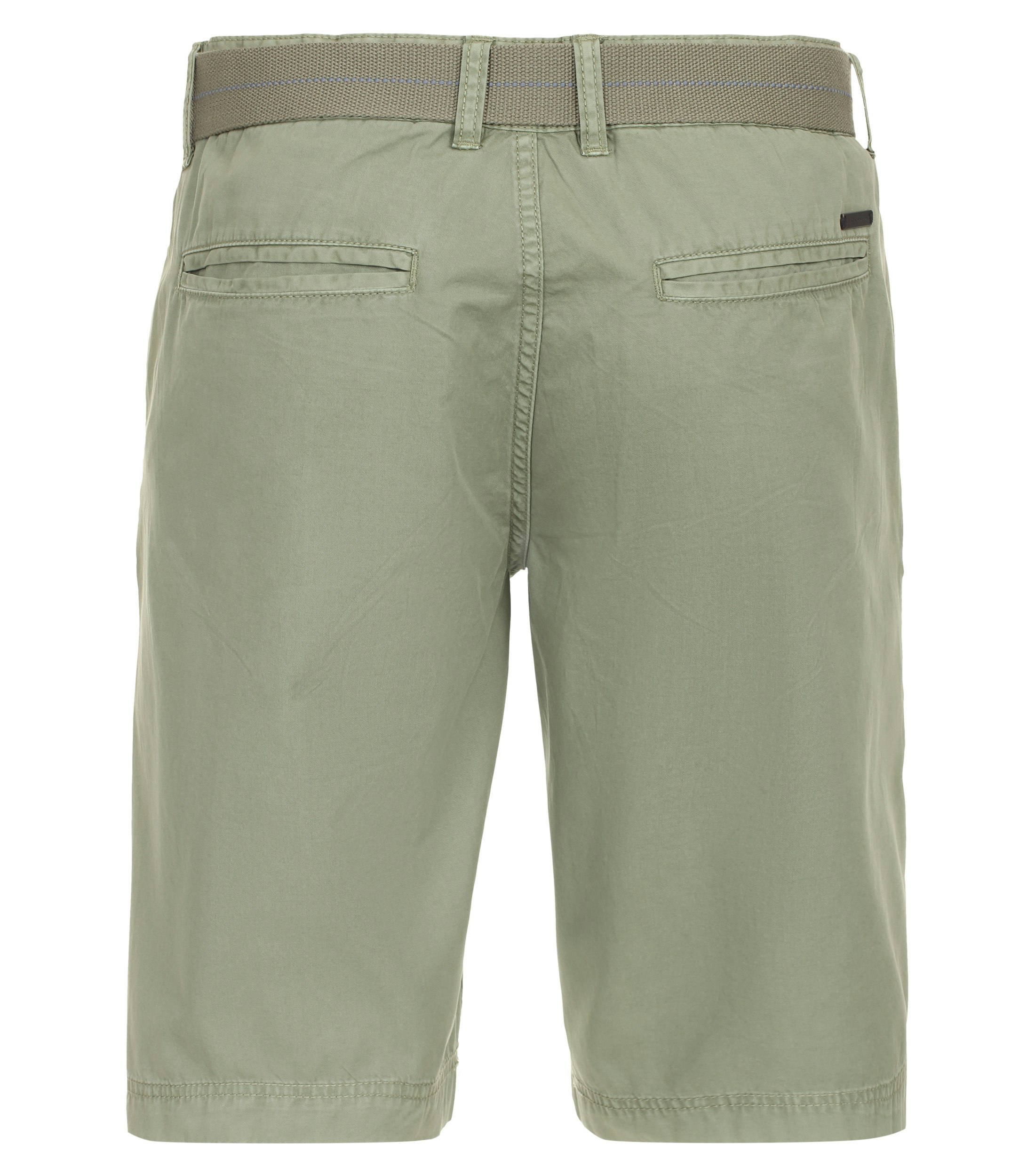 Eine Shorts im uni Muster in der Farbe Hellgrün
