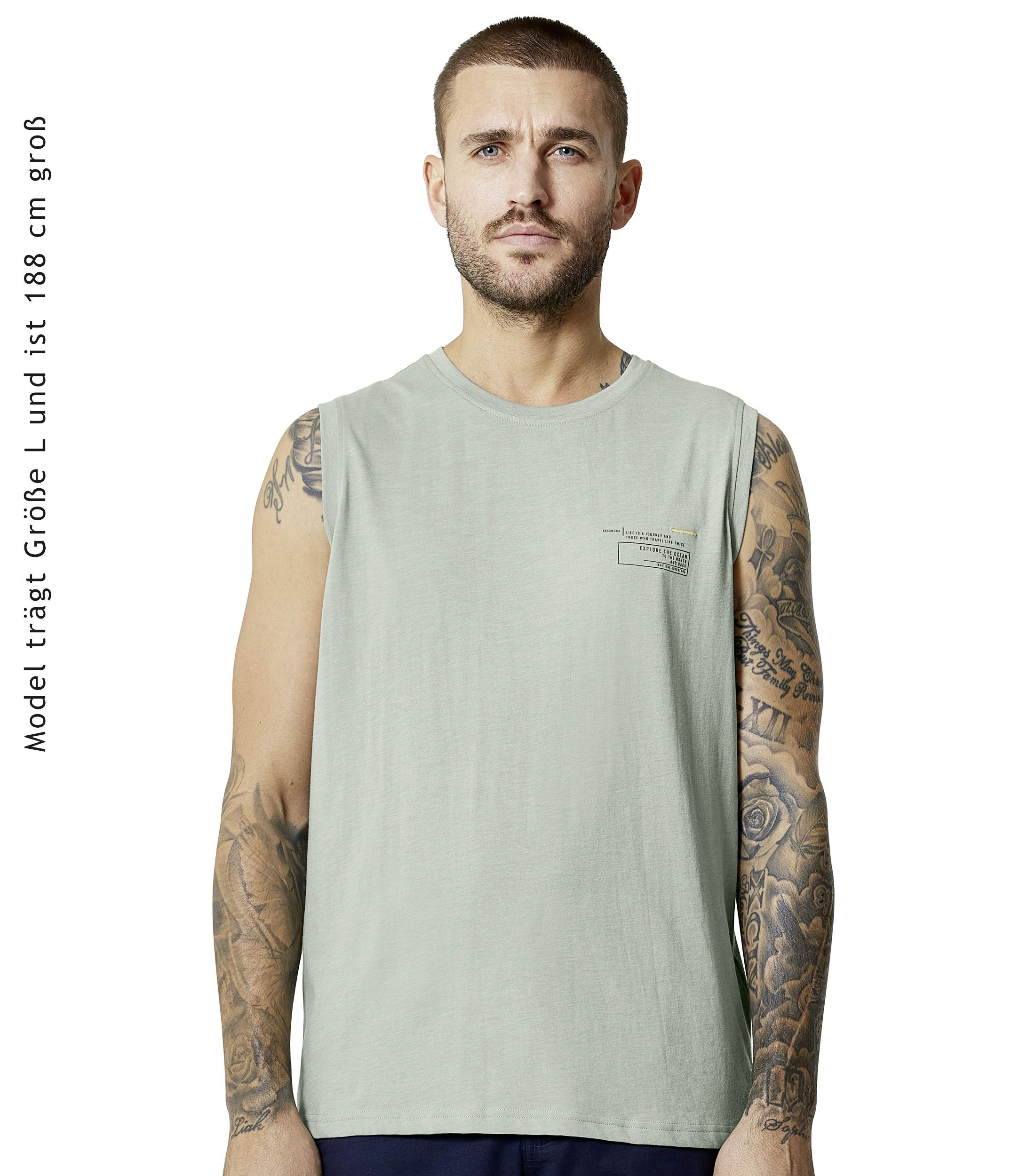 Tanktop im unifarbenen Design in der Farbe Hellgrün