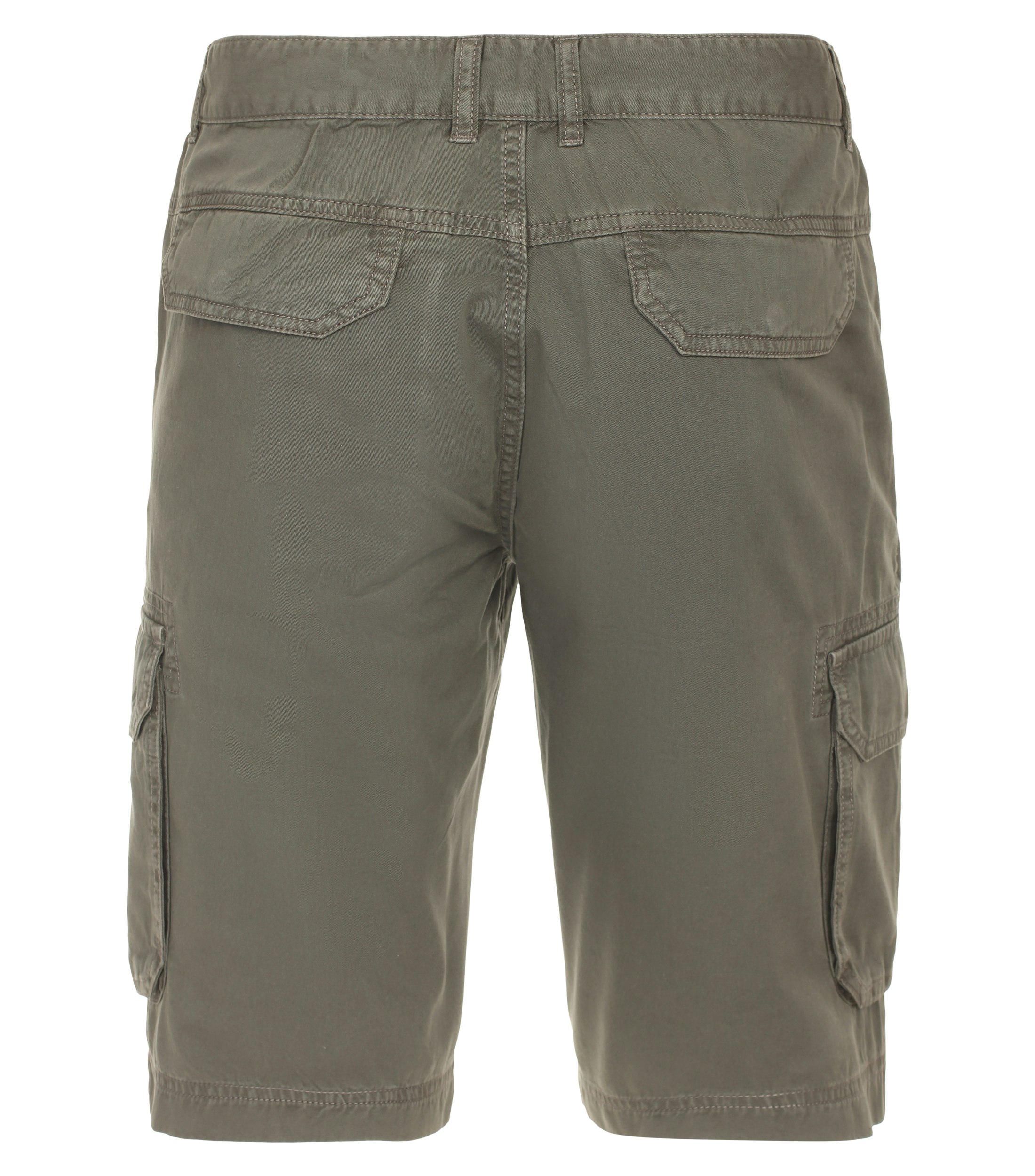 Eine Shorts im uni Muster in der Farbe Olive