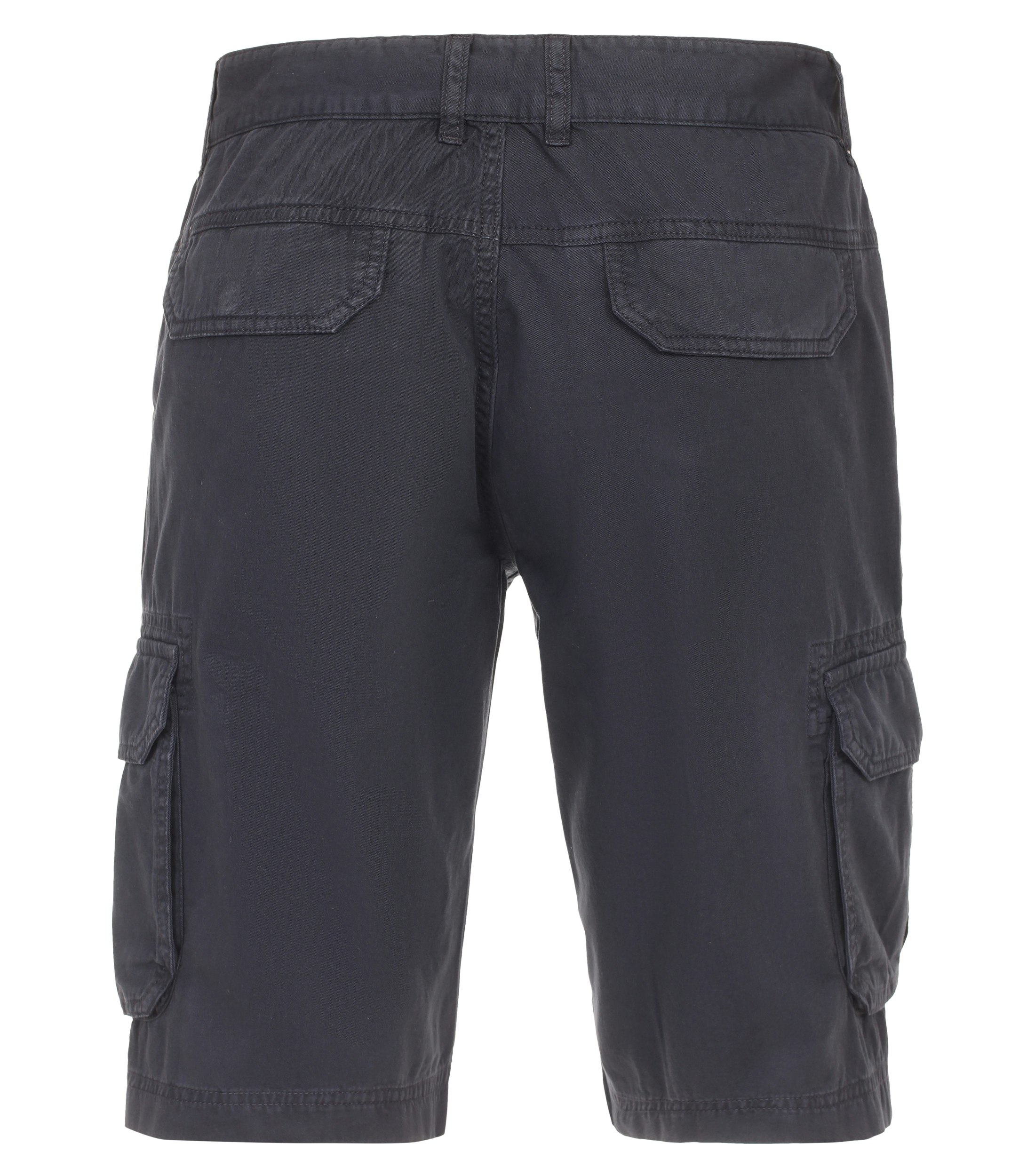 Eine Shorts im uni Muster in der Farbe Dunkelblau