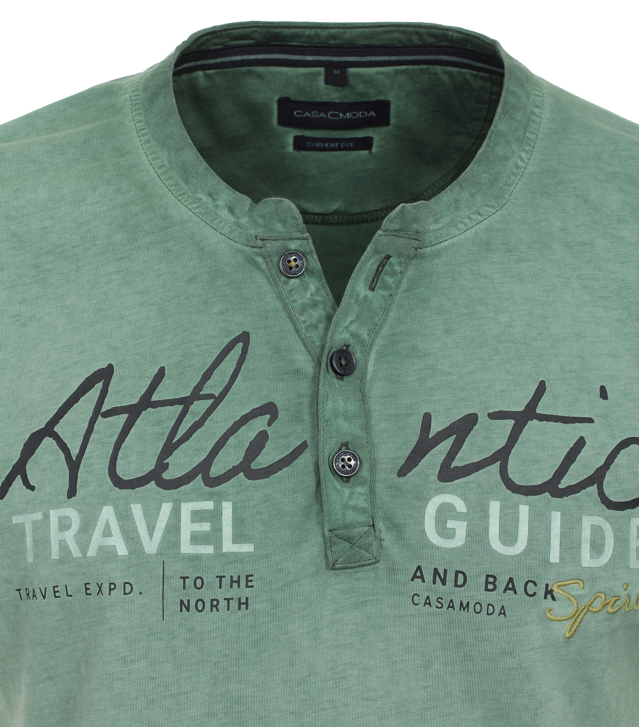 Ein T-Shirt im uni Muster in der Farbe Grün