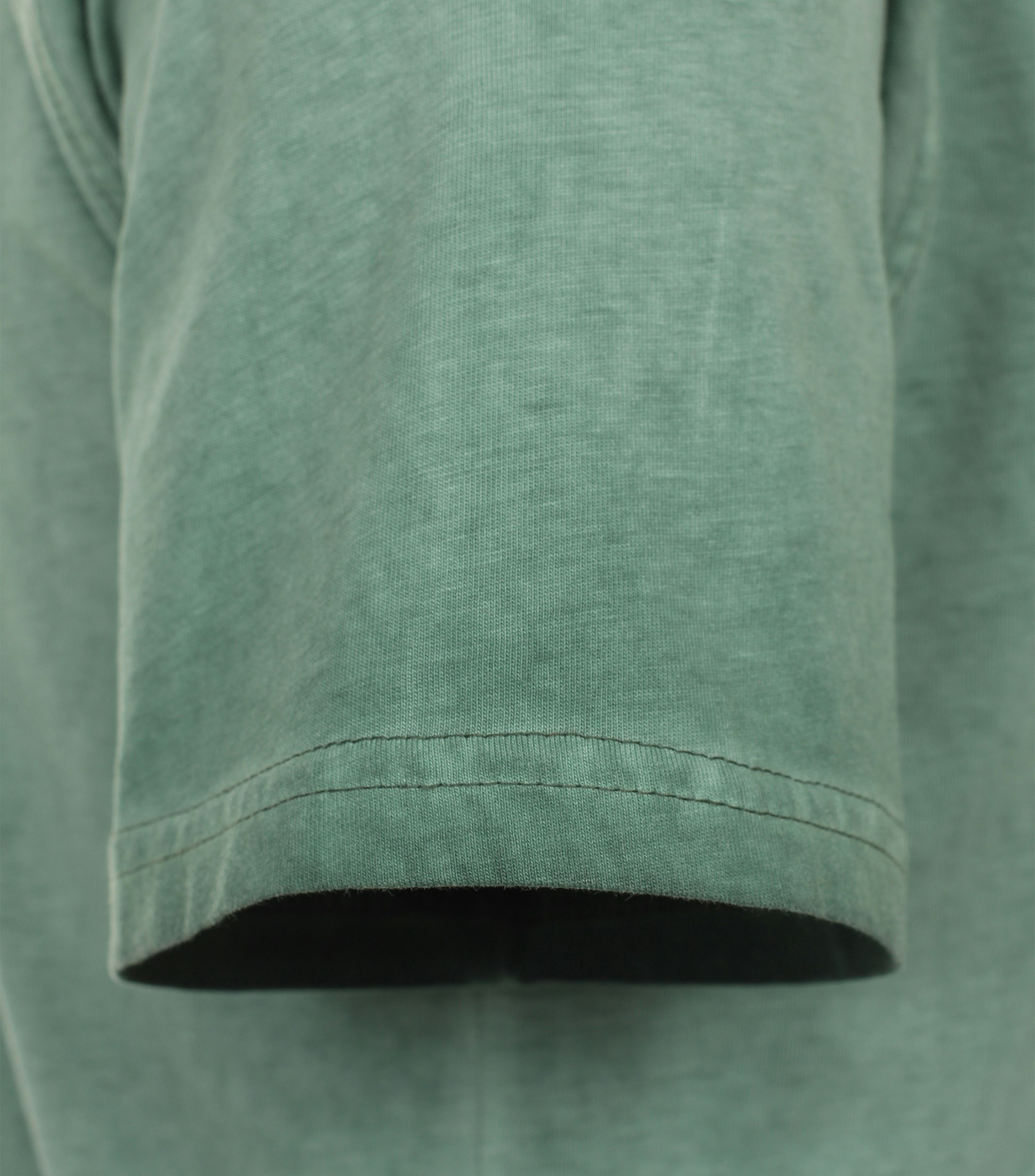 Ein T-Shirt im uni Muster in der Farbe Grün