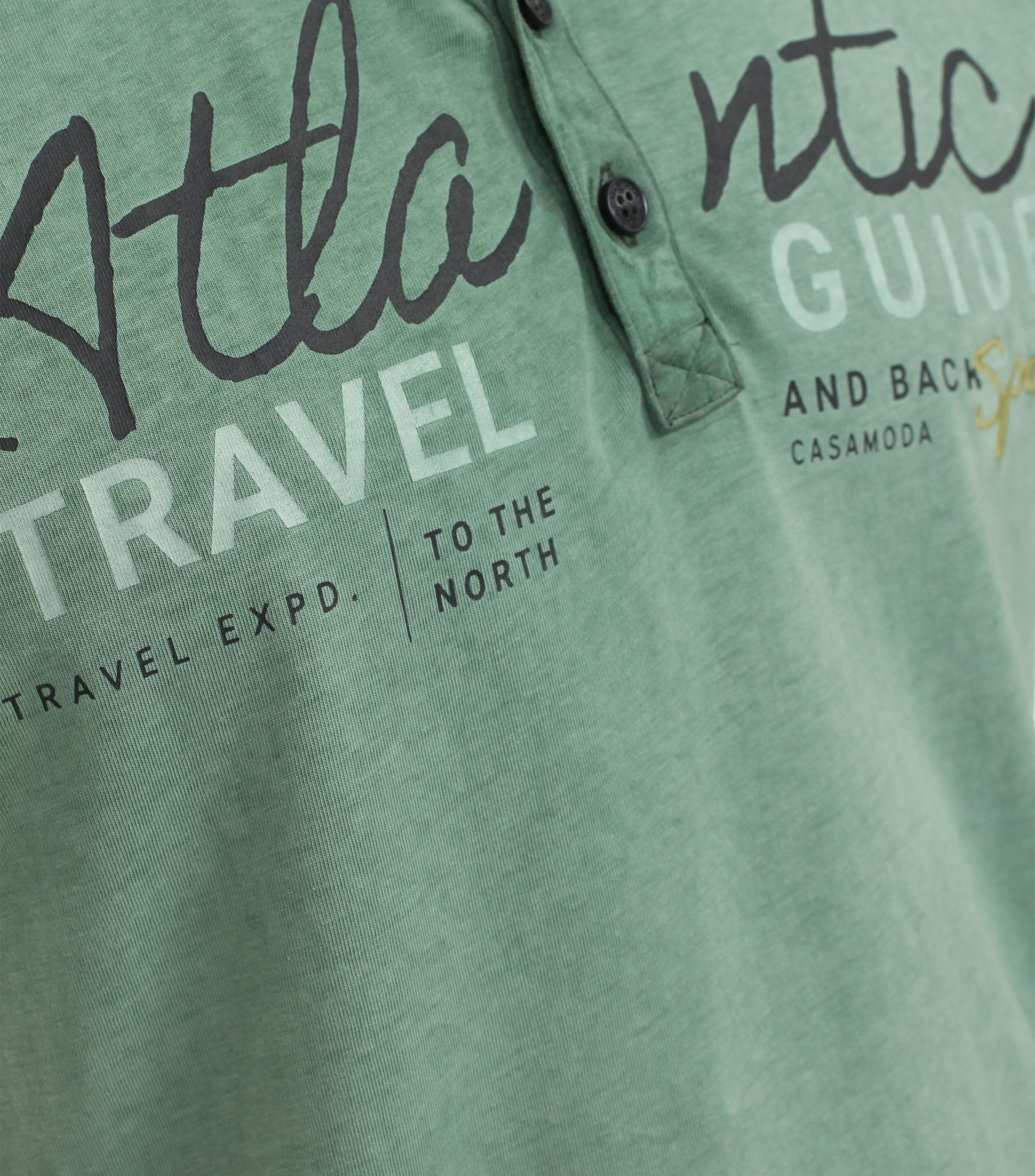 Ein T-Shirt im uni Muster in der Farbe Grün