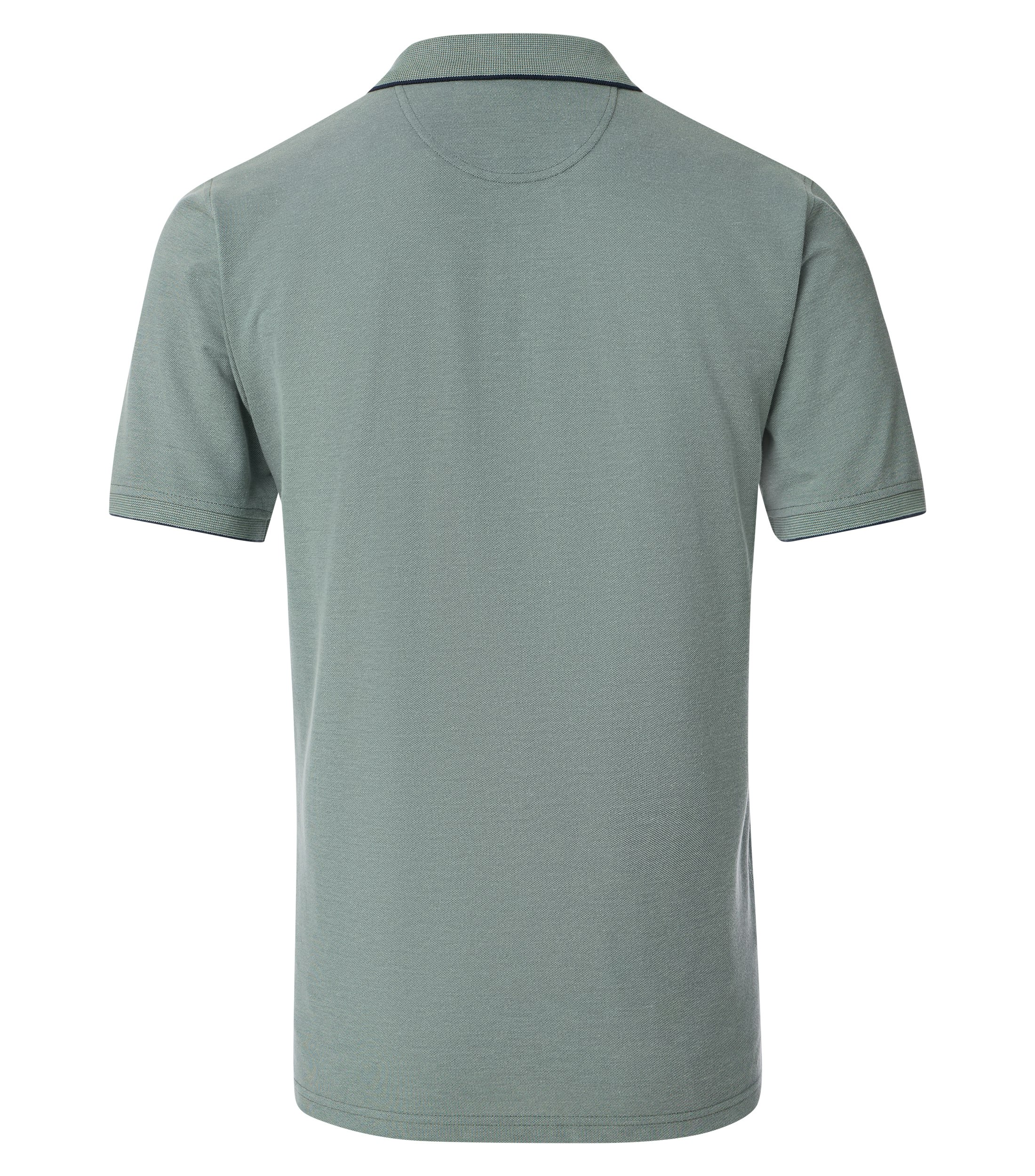 Ein Polo-Shirt im uni Muster in der Farbe Grün