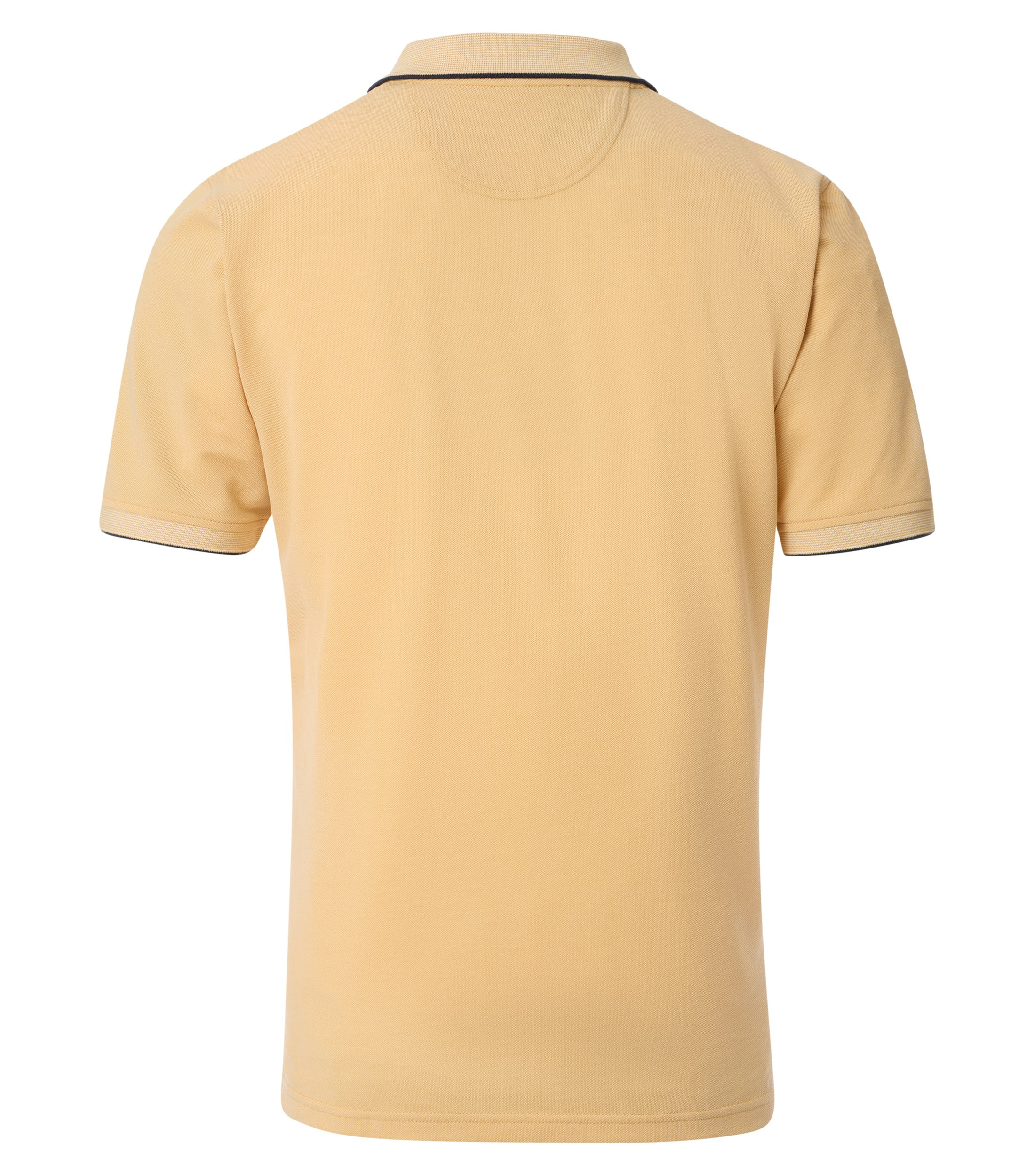 Ein Polo-Shirt im uni Muster in der Farbe Hellgelb
