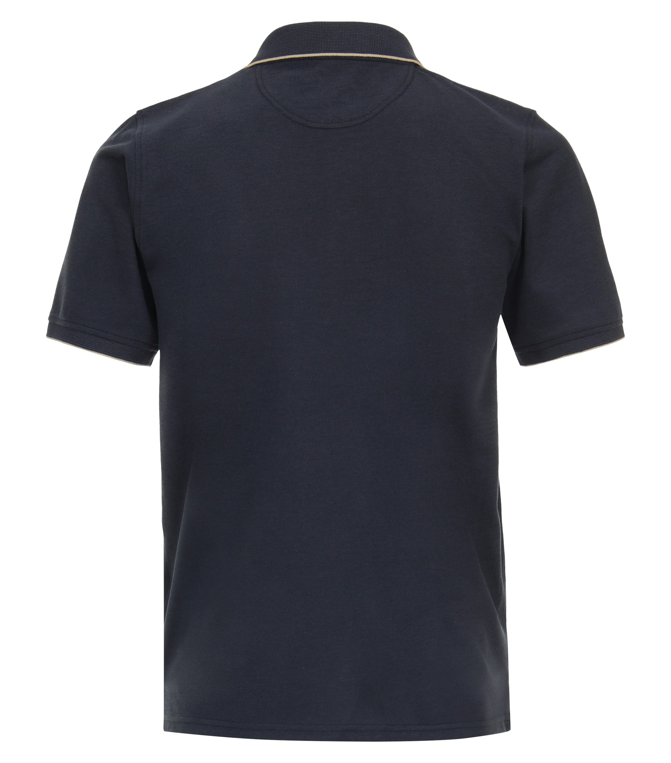Ein Polo-Shirt im uni Muster in der Farbe Dunkelblau