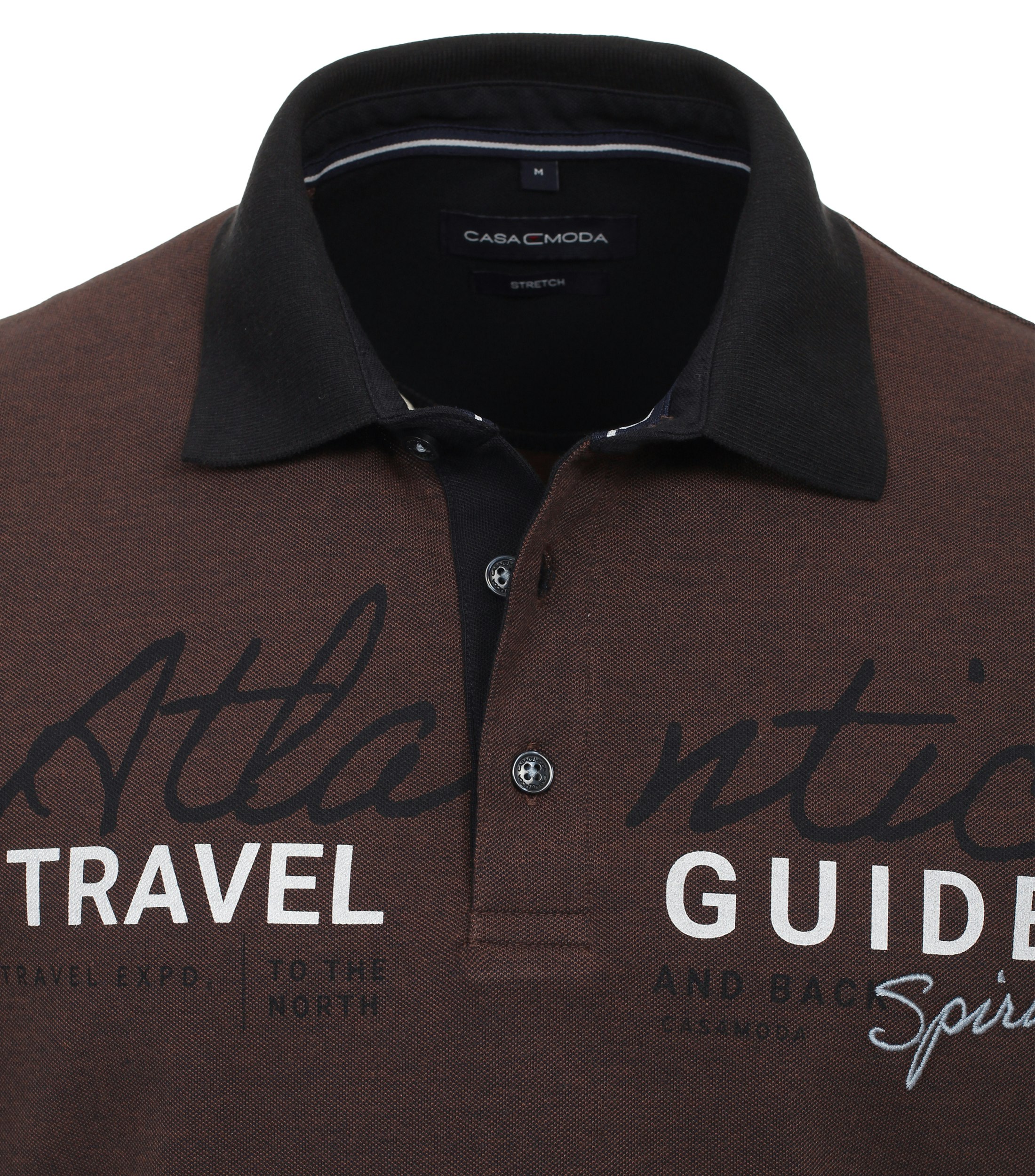 Ein Polo-Shirt im uni Muster in der Farbe Braun