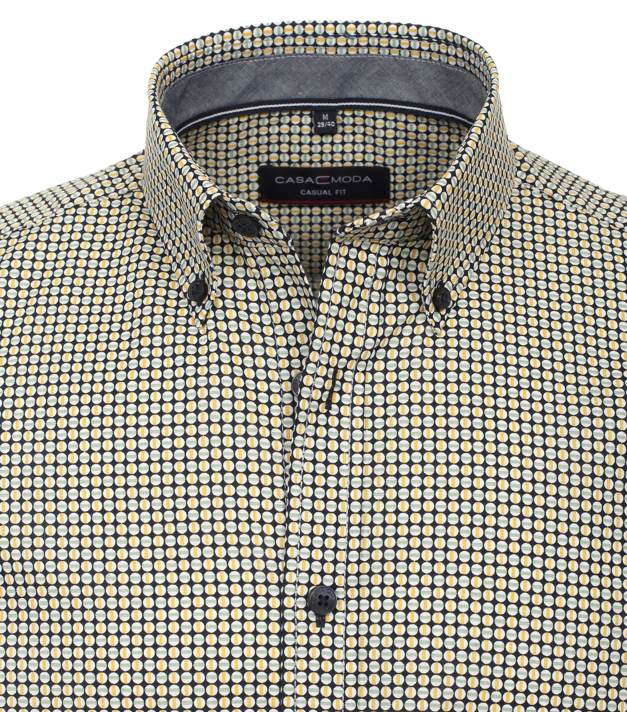 Ein Freizeithemd im Print Muster in der Farbe Dunkelblau