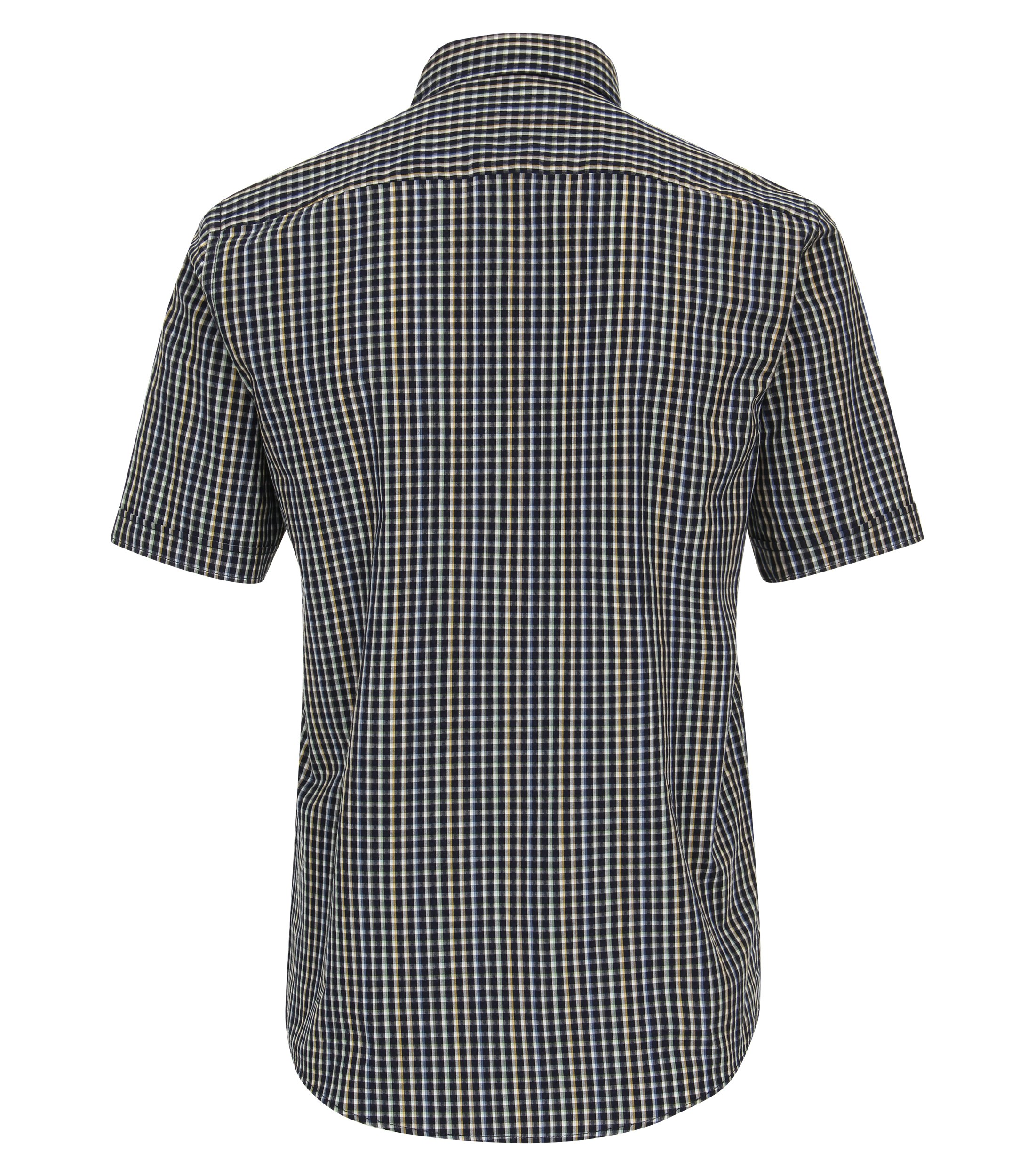 Ein Freizeithemd im kariert Muster in der Farbe Dunkelblau