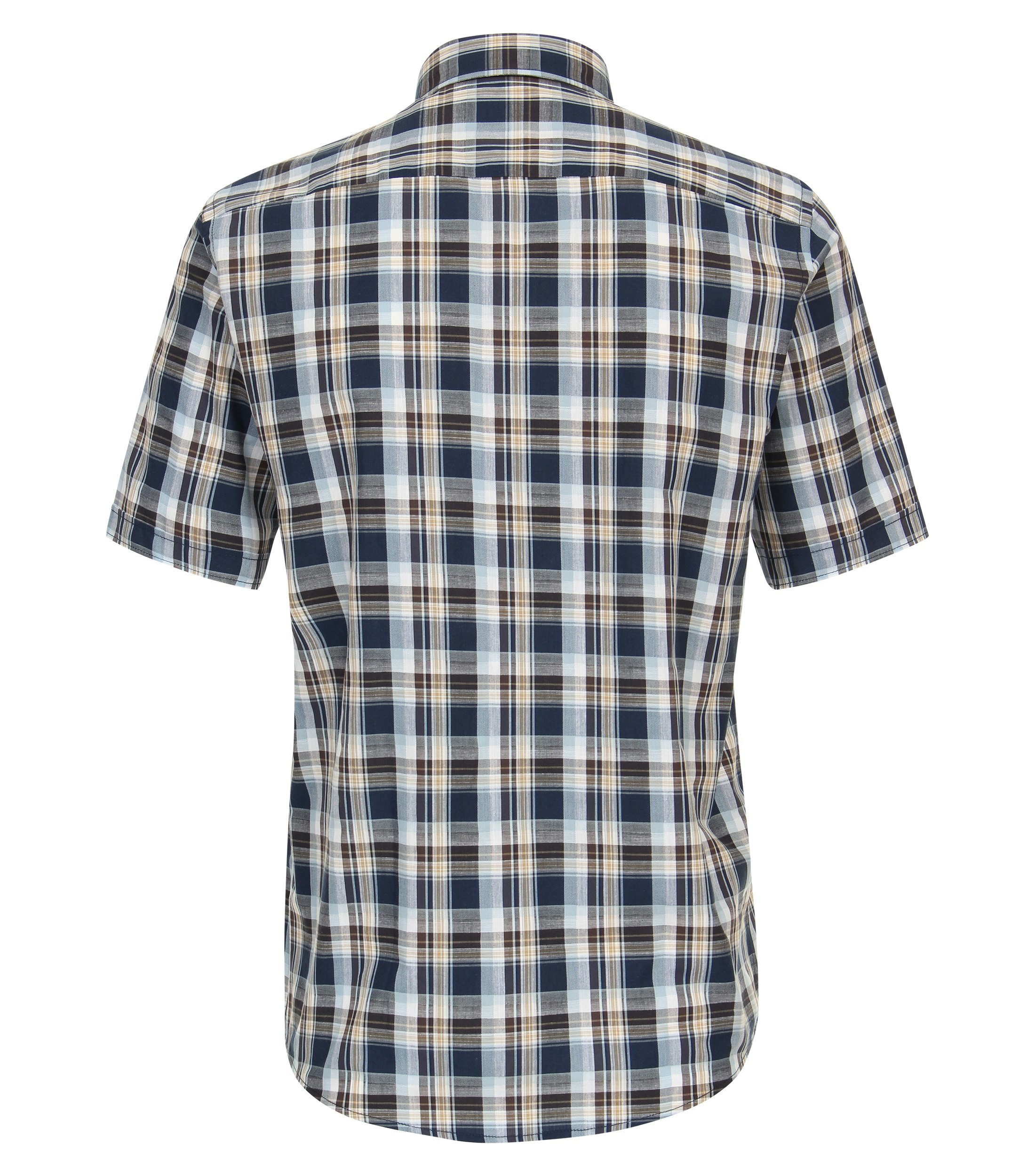 Ein Freizeithemd im kariert Muster in der Farbe Dunkelblau