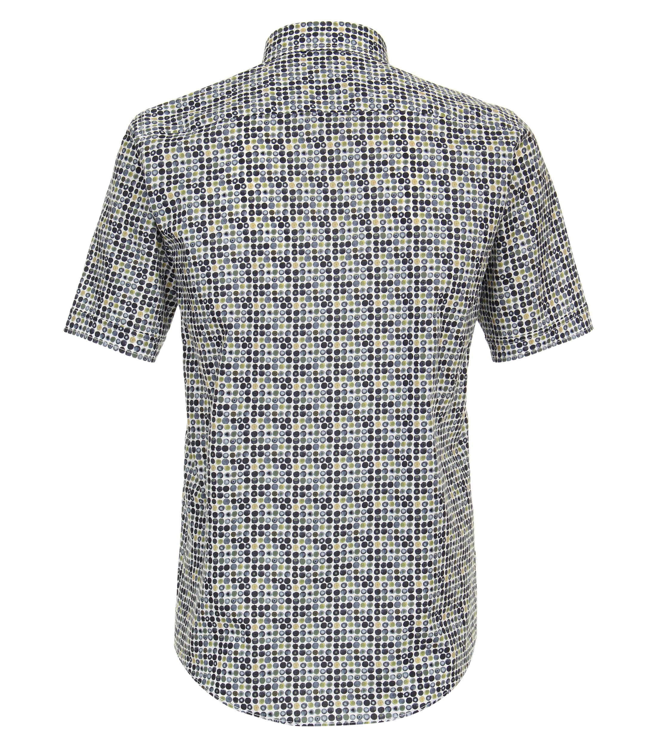 Ein Freizeithemd im Print Muster in der Farbe Dunkelblau