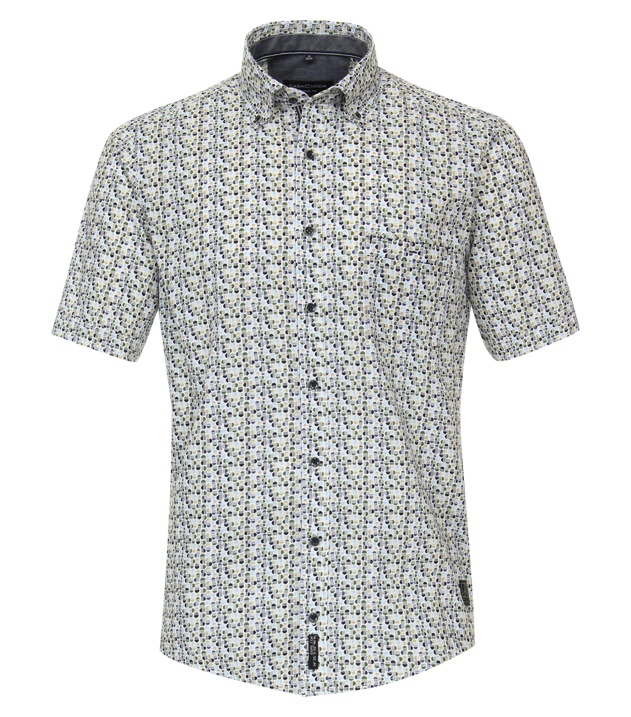 Ein Freizeithemd im Print Muster in der Farbe Dunkelblau