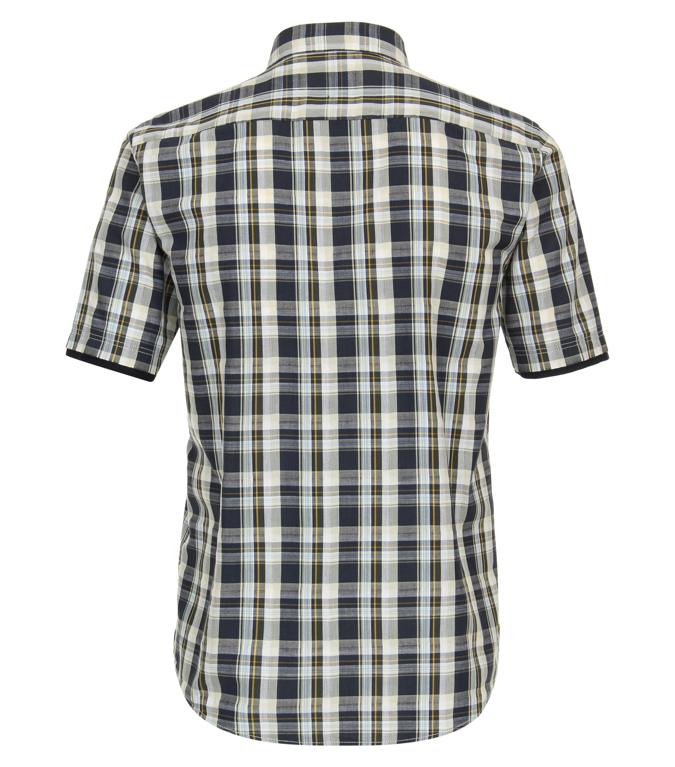 Ein Freizeithemd im kariert Muster in der Farbe Dunkelblau