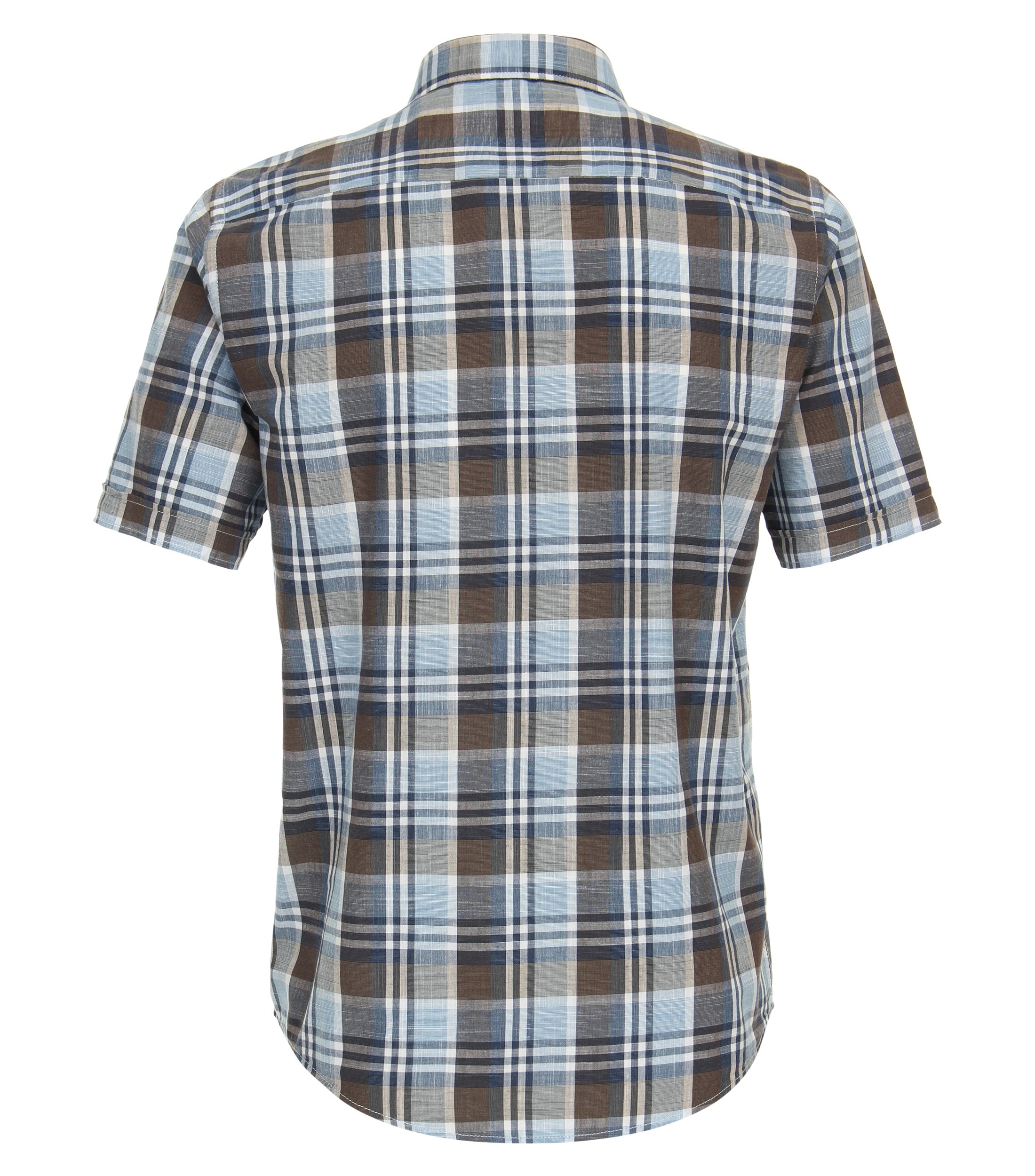 Ein Freizeithemd im kariert Muster in der Farbe Mittelblau