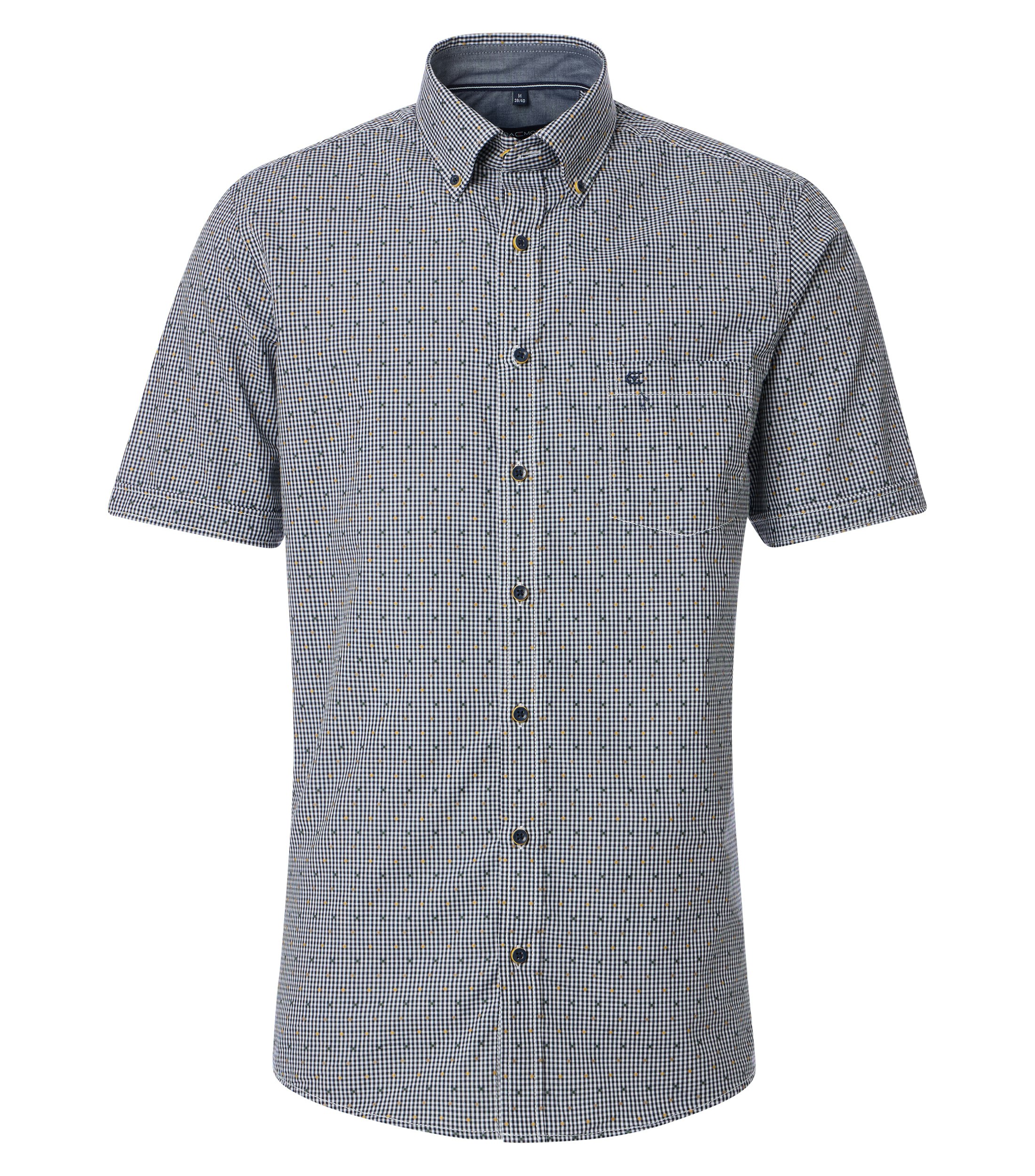 Ein Freizeithemd im kariert Muster in der Farbe Dunkelblau
