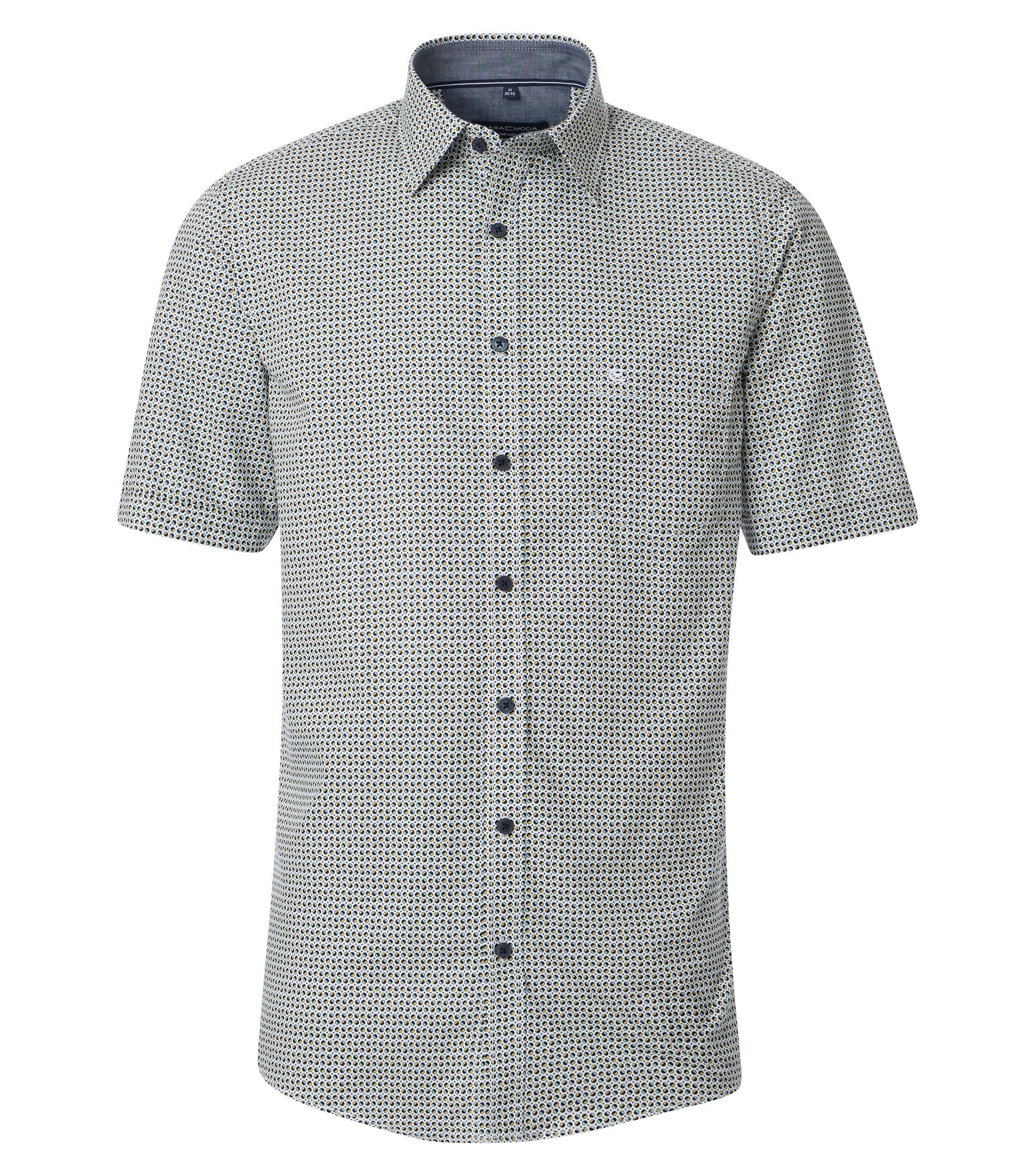 Ein Freizeithemd im Print Muster in der Farbe Dunkelblau