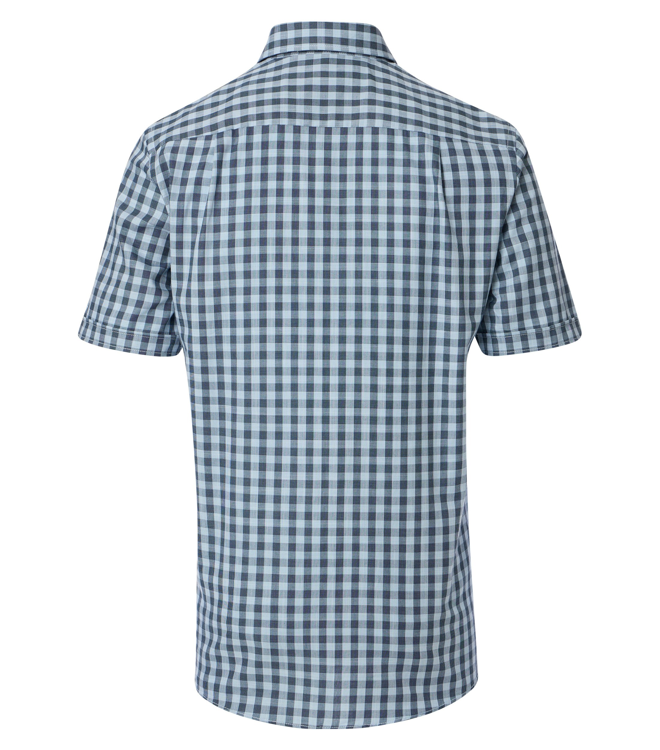 Ein Freizeithemd im kariert Muster in der Farbe Mittelblau