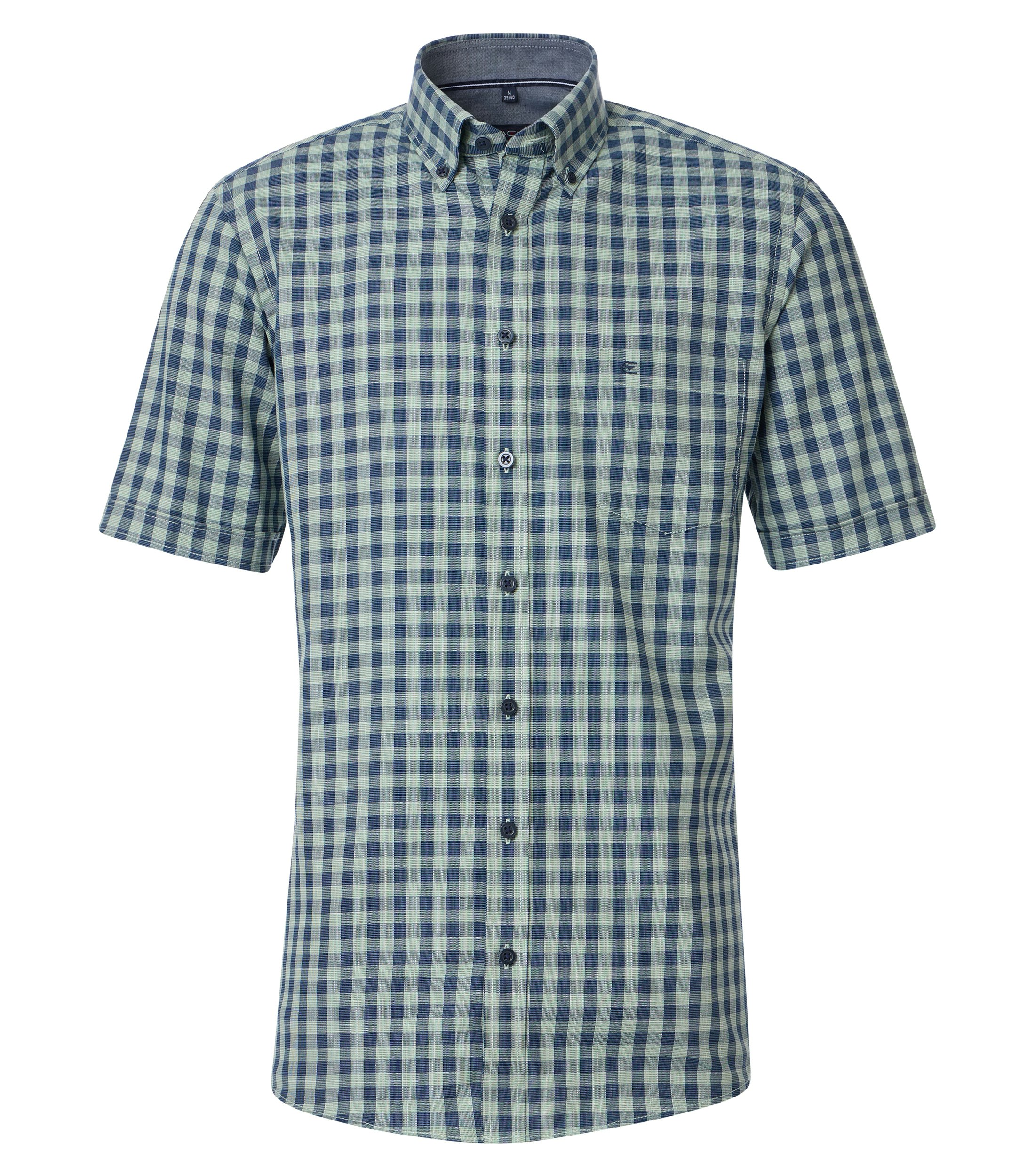 Ein Freizeithemd im kariert Muster in der Farbe Hellgrün