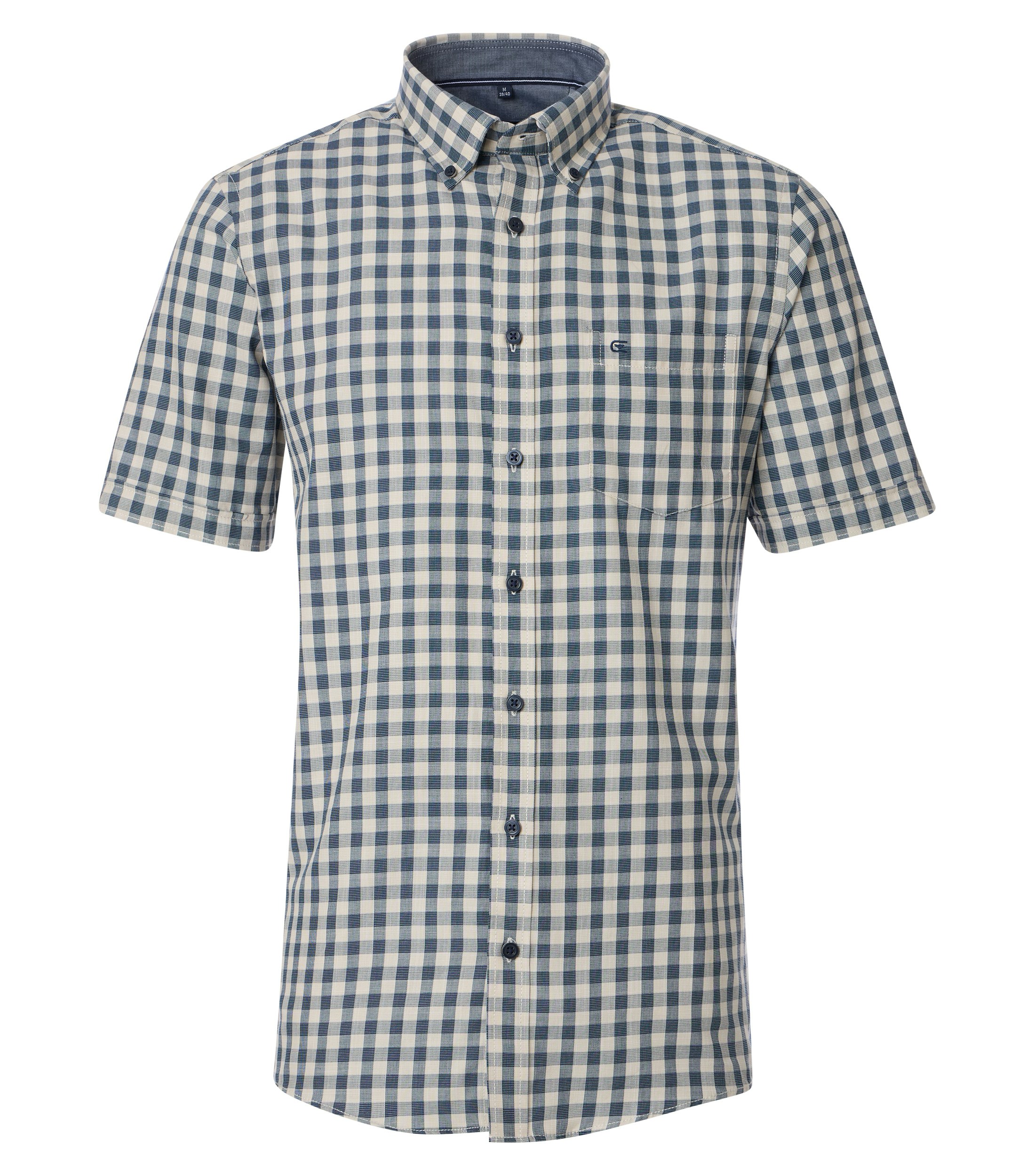 Ein Freizeithemd im kariert Muster in der Farbe Beige