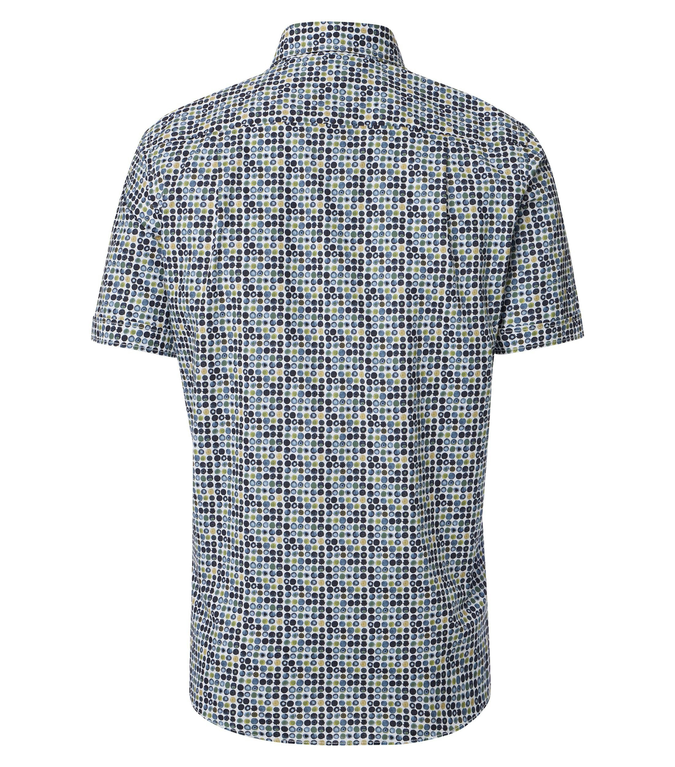 Ein Freizeithemd im Print Muster in der Farbe Dunkelblau