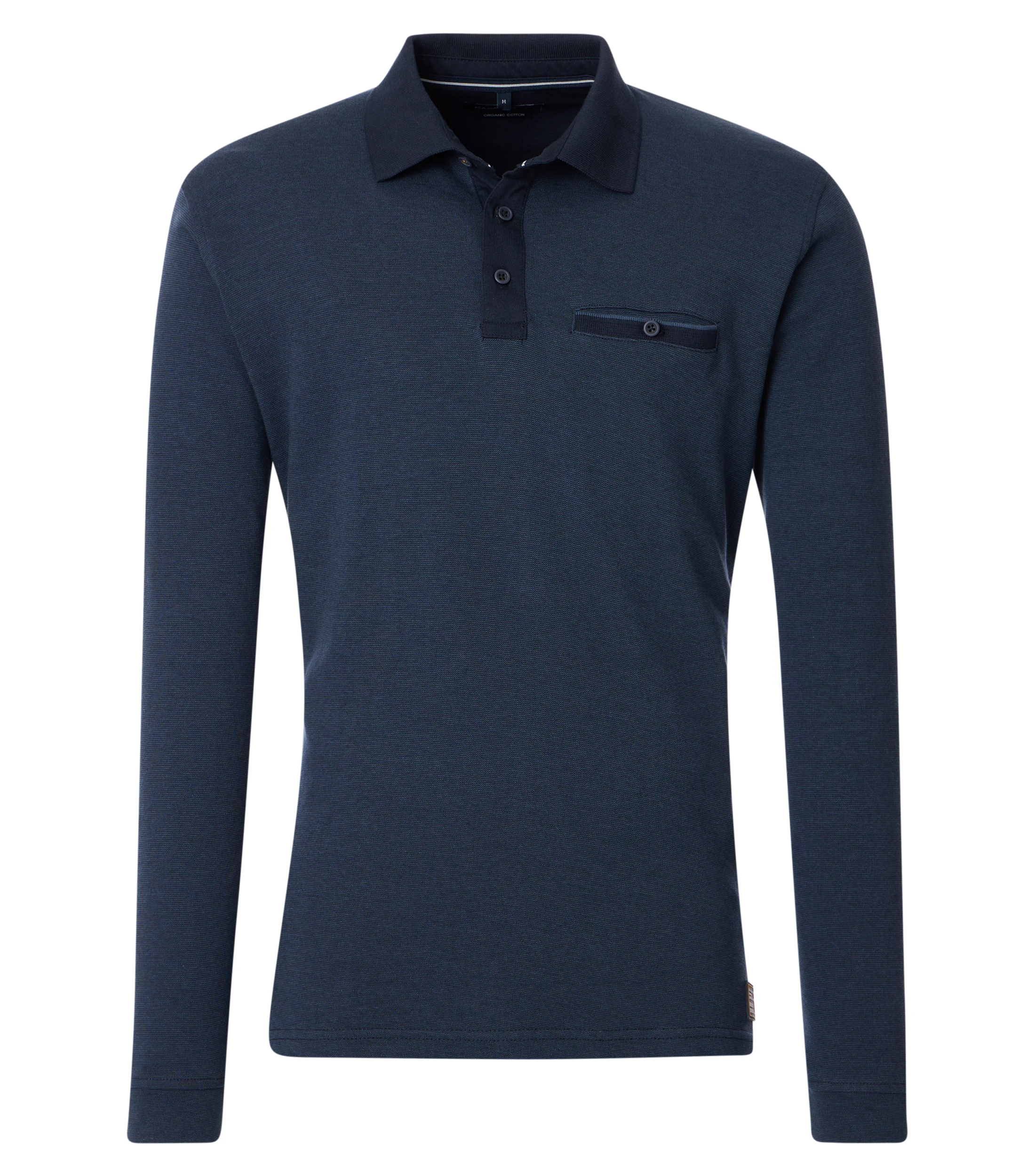 Polo-Shirt im gestreiften Muster in der Farbe Dunkelblau(105)