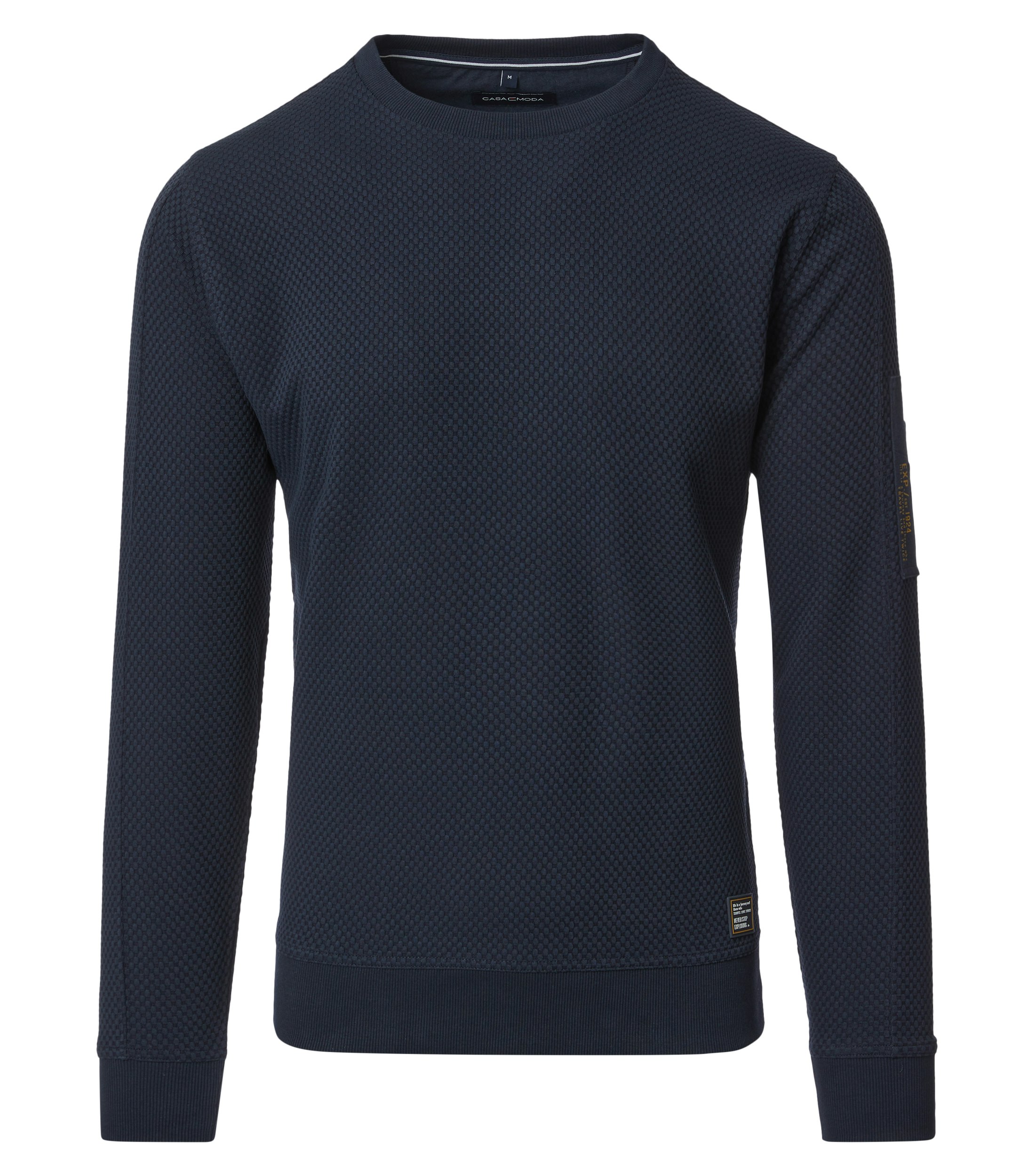 Ein Sweatshirt im uni Muster in der Farbe Dunkelblau