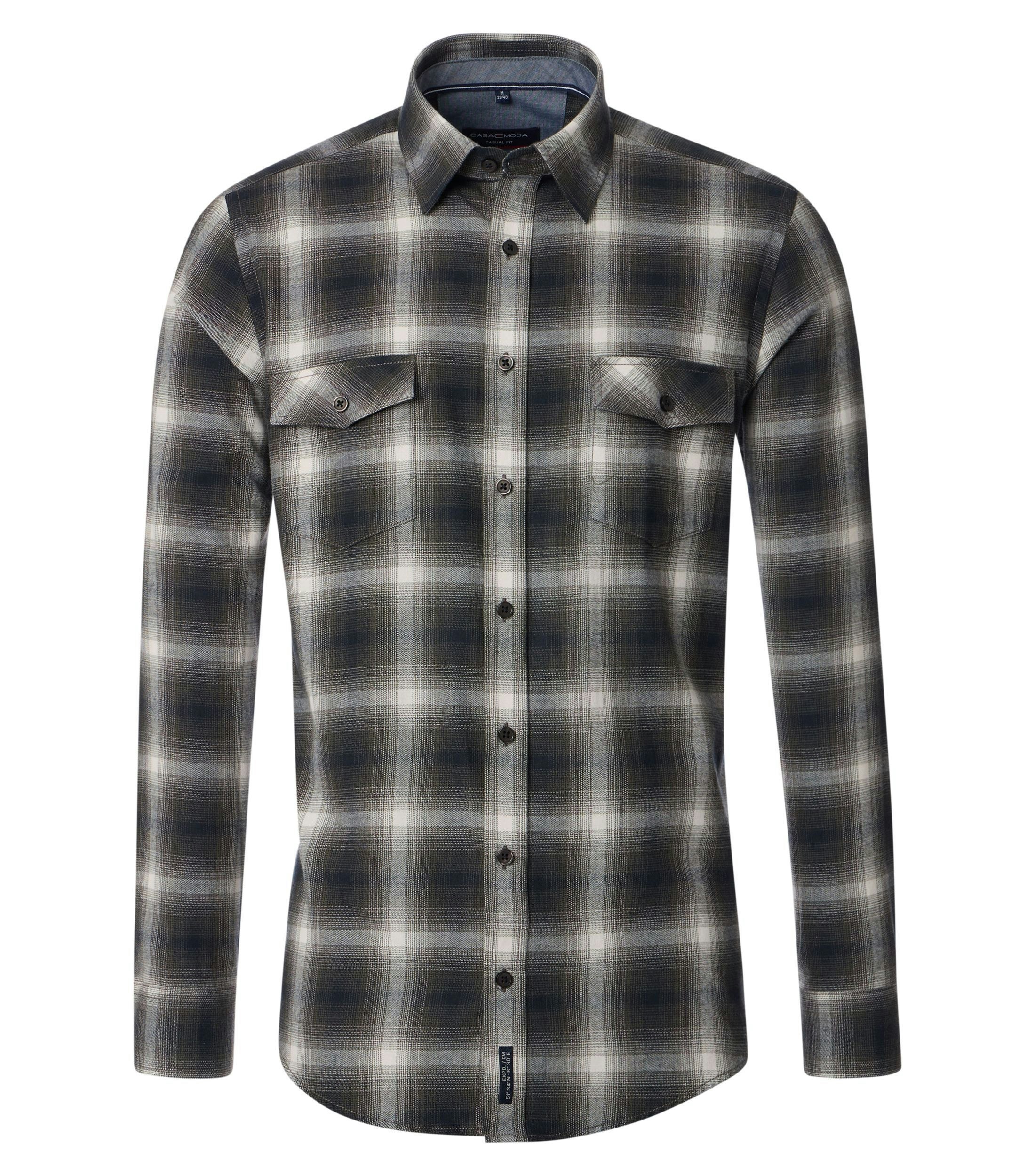 Ein Freizeithemd im kariert Muster in der Farbe Beige