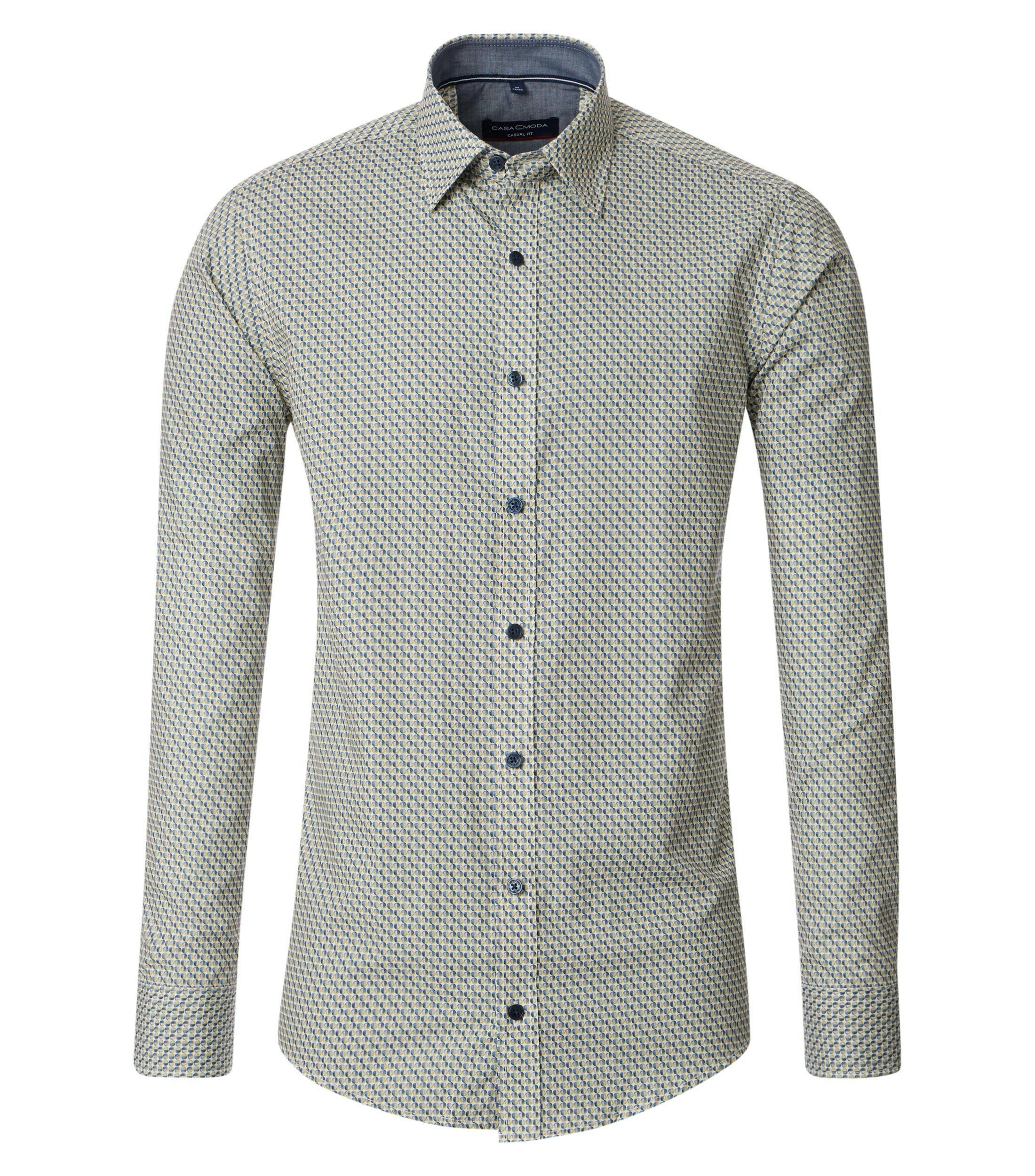 Ein Freizeithemd im Print Muster in der Farbe Hellorange