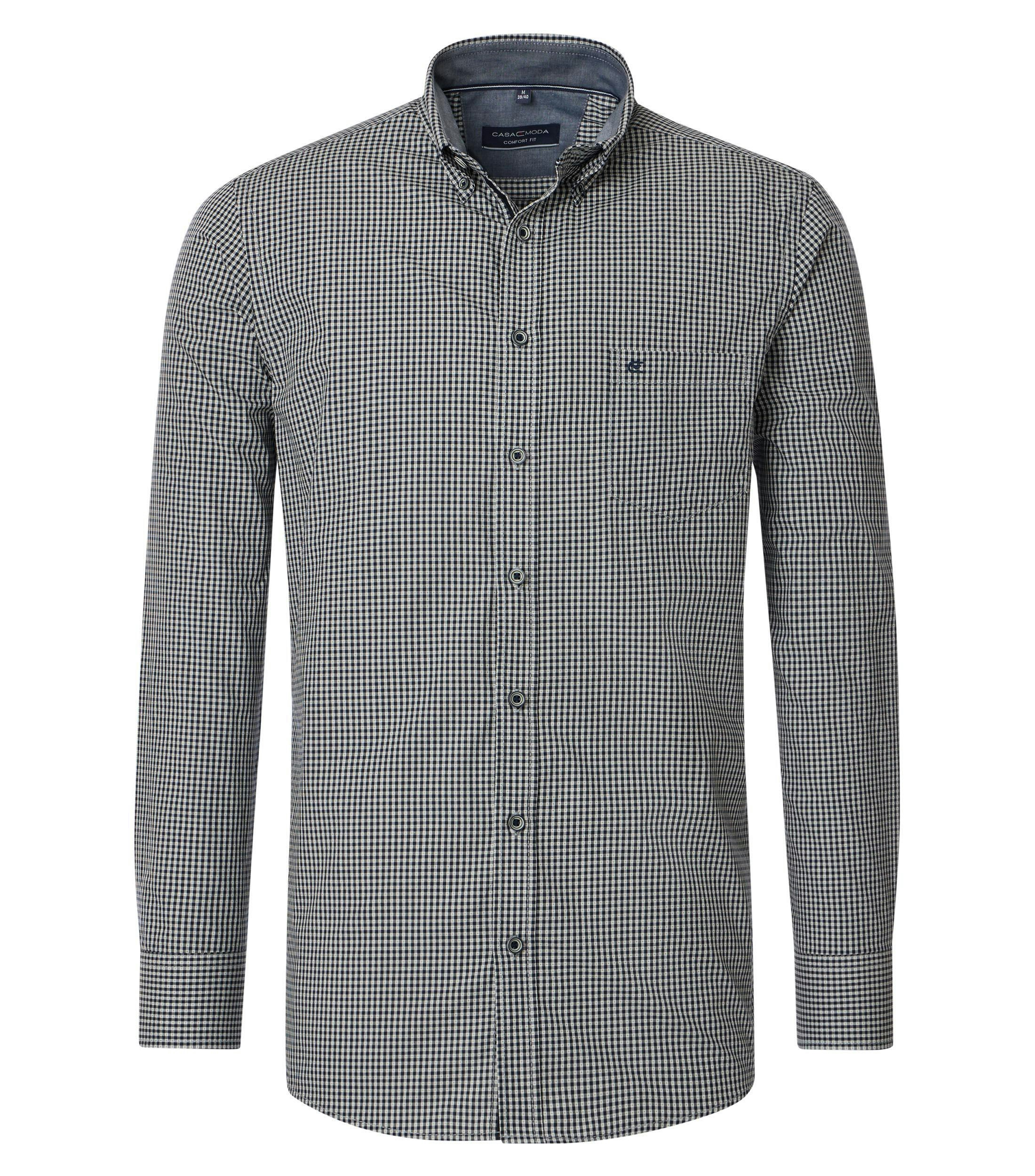 Ein Freizeithemd im kariert Muster in der Farbe Grünblau