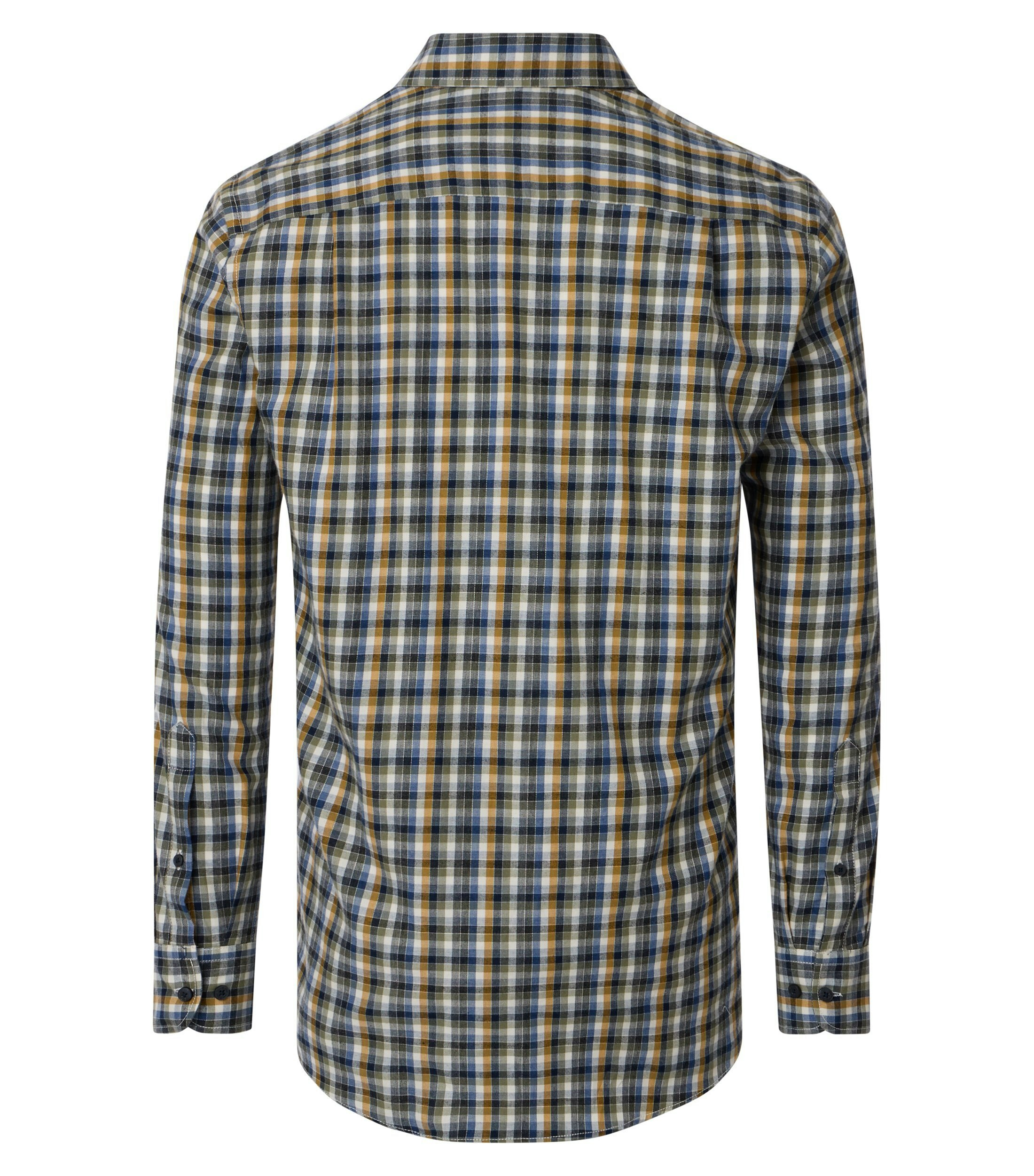 Ein Freizeithemd im kariert Muster in der Farbe Blau
