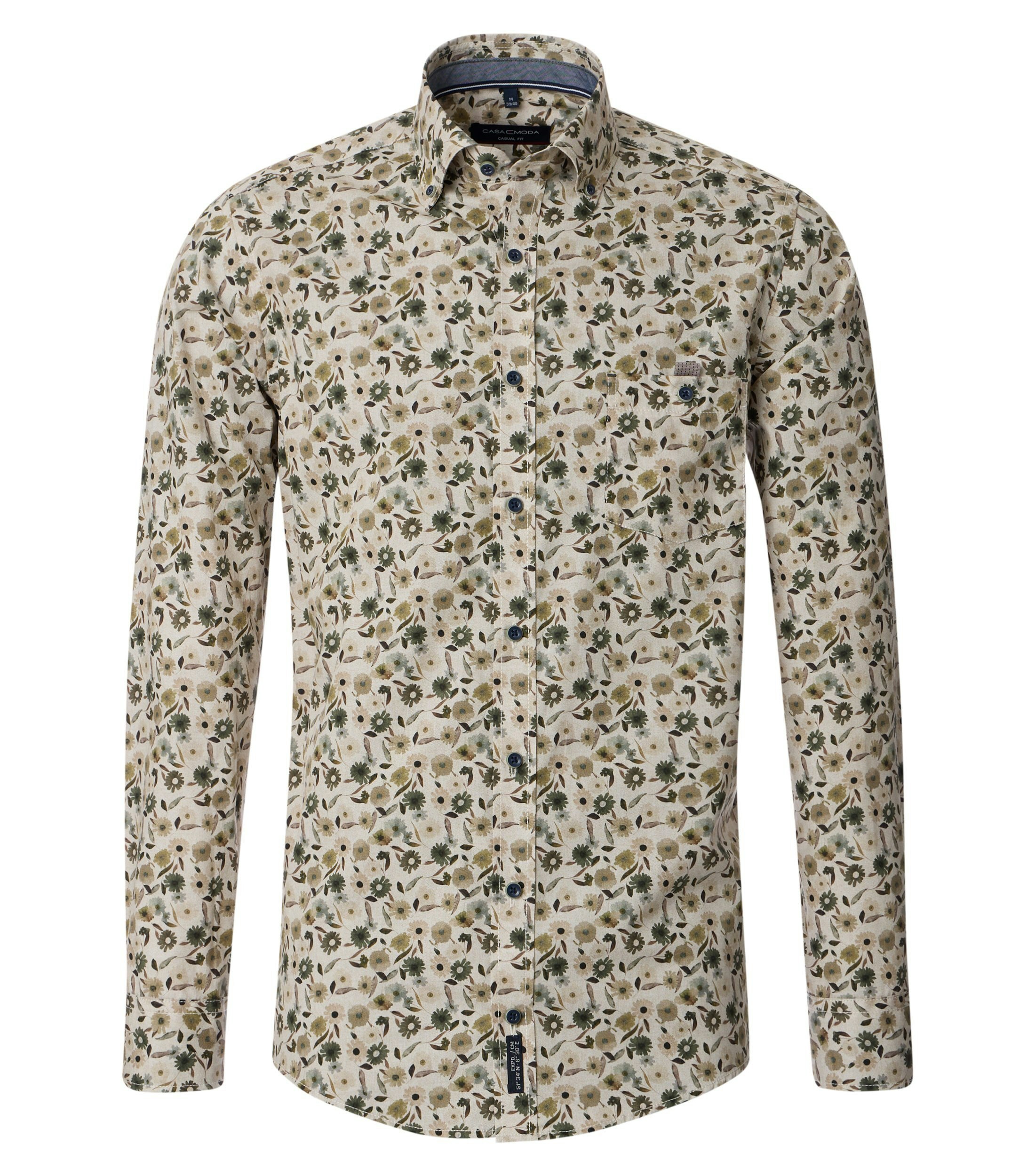 Ein Freizeithemd im Print Muster in der Farbe Beige