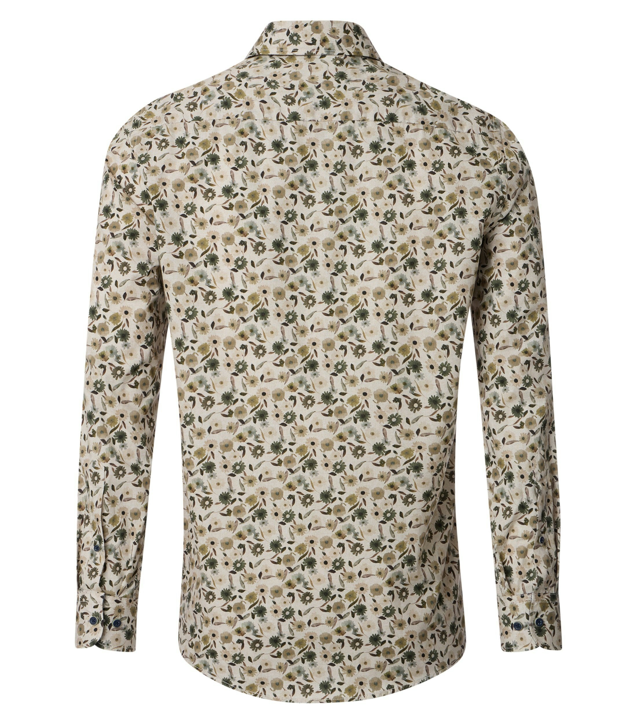 Ein Freizeithemd im Print Muster in der Farbe Beige