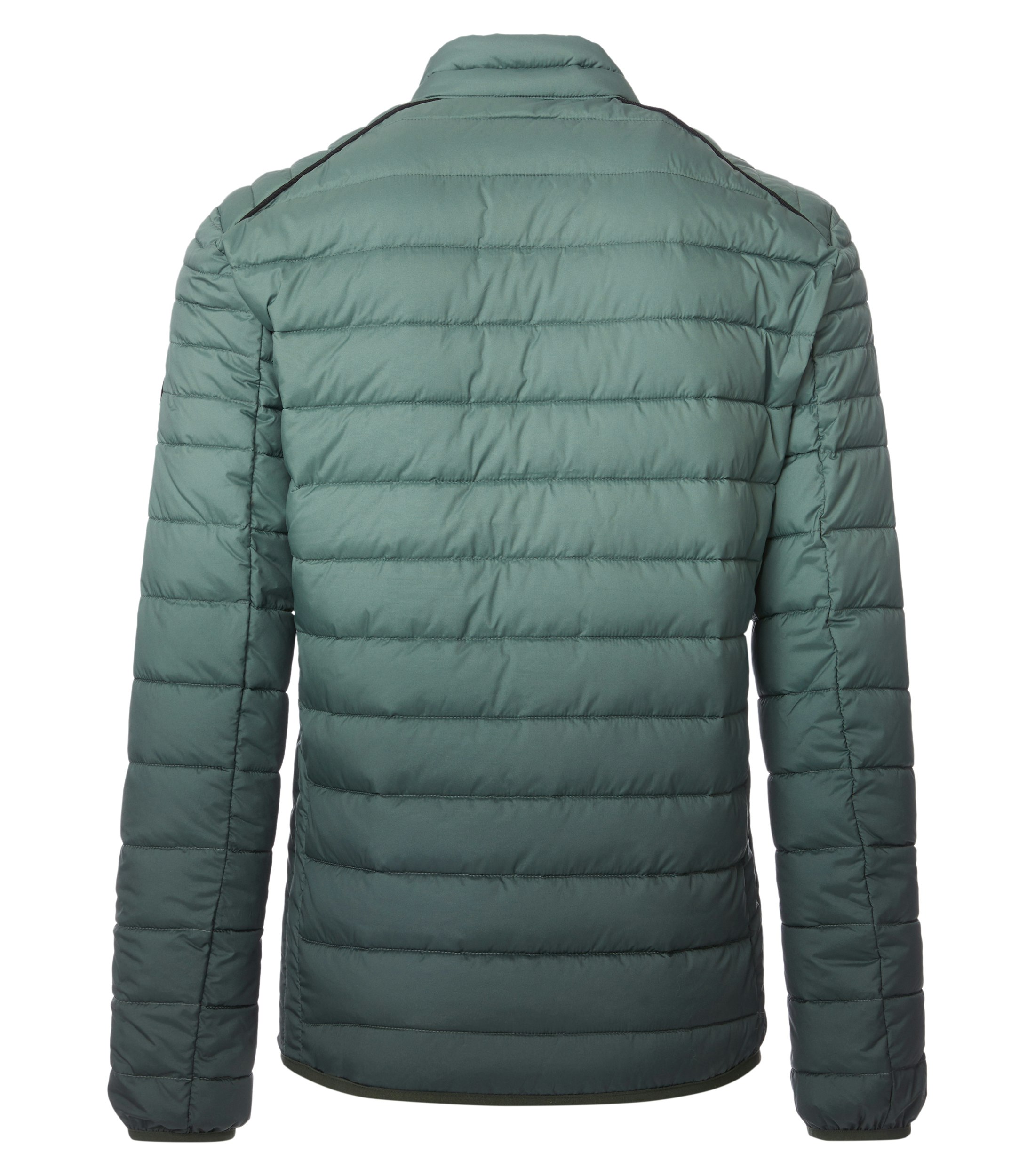 Ein Jacke im uni Muster in der Farbe Türkisblau