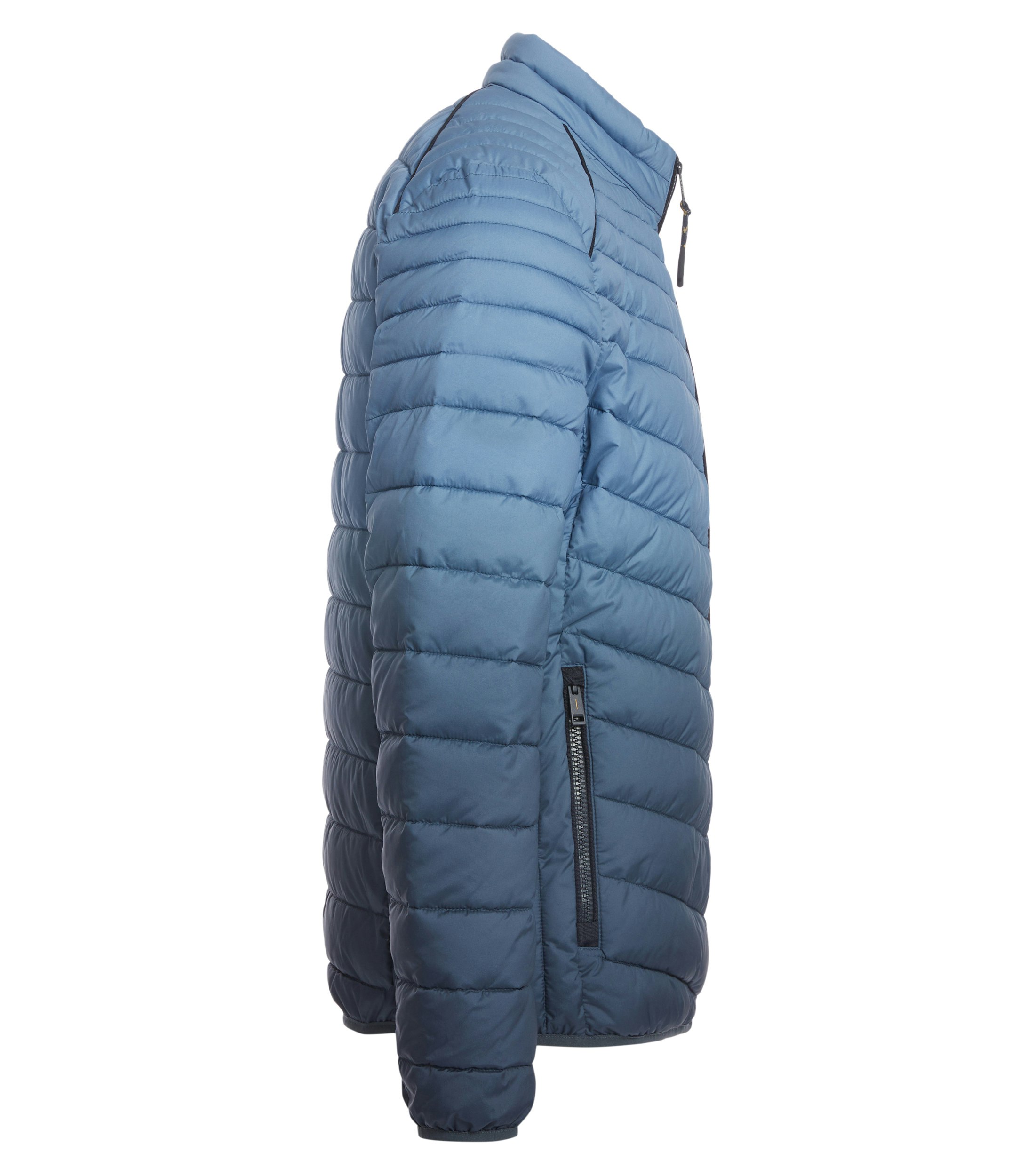 Ein Jacke im uni Muster in der Farbe Mittelblau