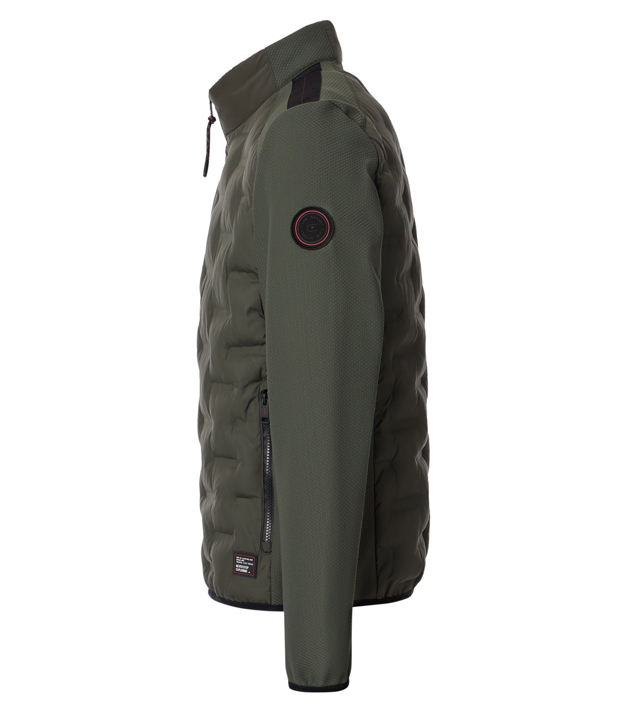 Jacke im unifarbenen Design in der Farbe Grün