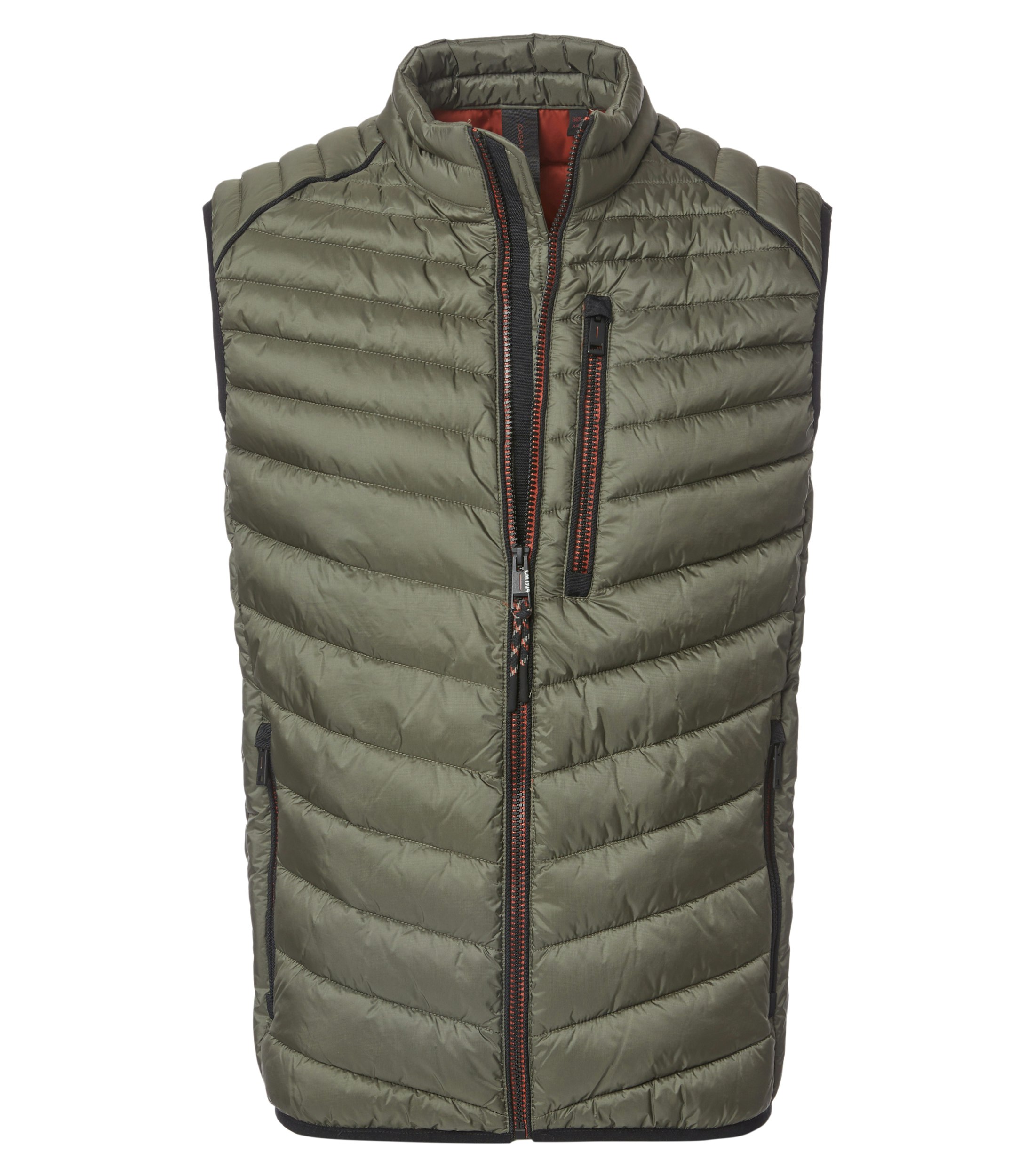 Ein Weste im uni Muster in der Farbe Dunkelgrün