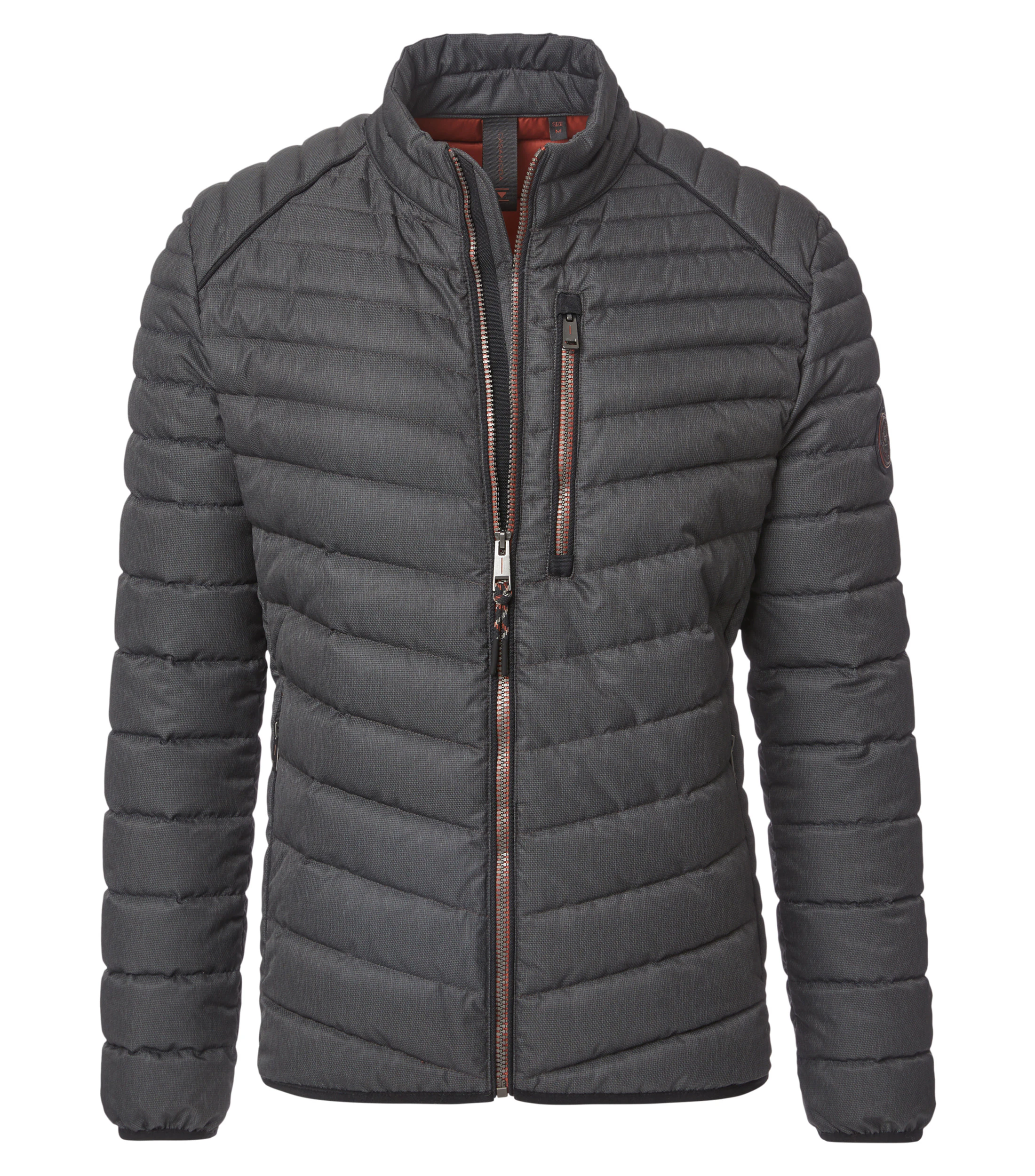 Jacke im unifarbenen Design in der Farbe Dunkelgrau