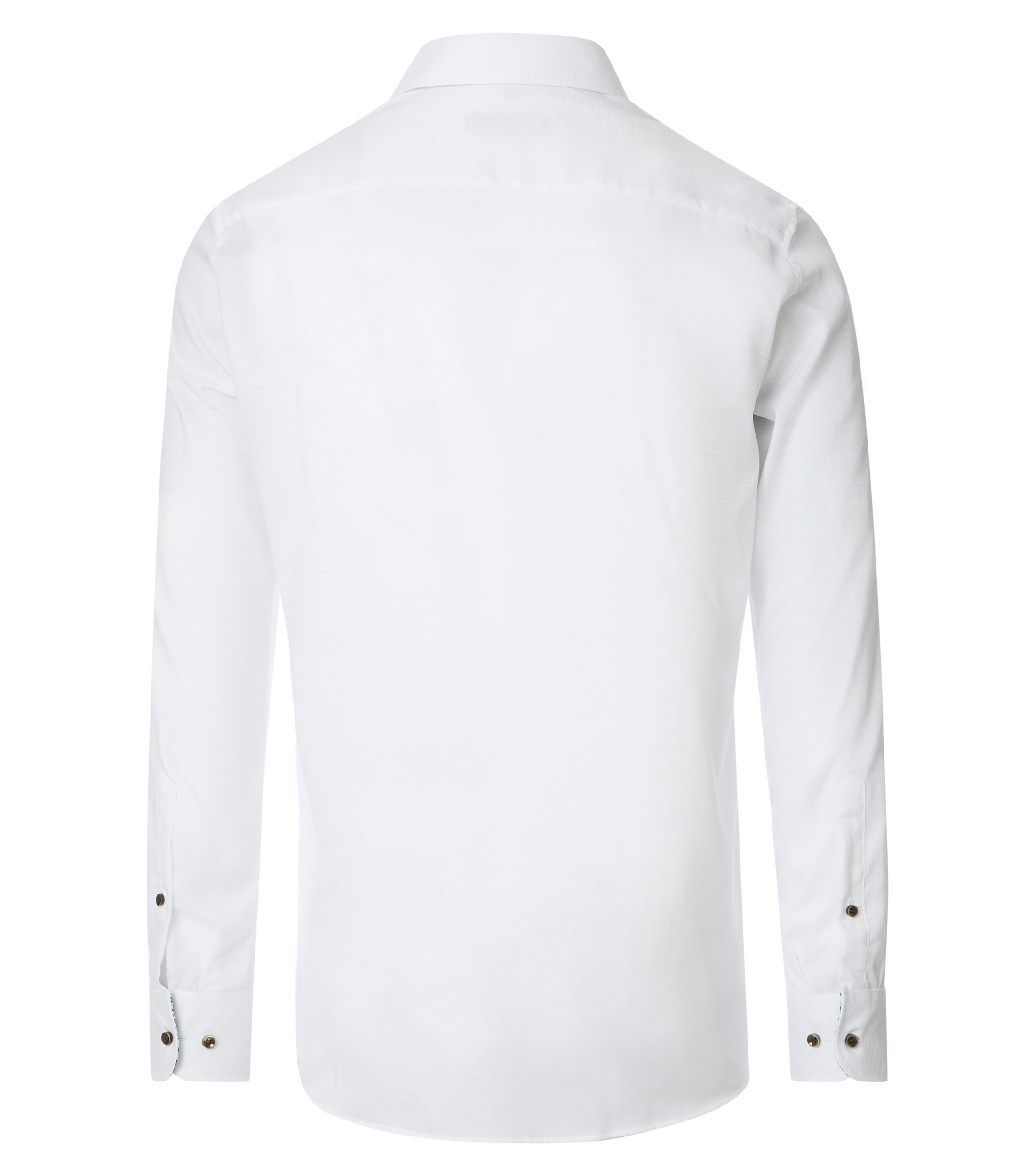 Ein Businesshemd im uni Muster in der Farbe Weiß