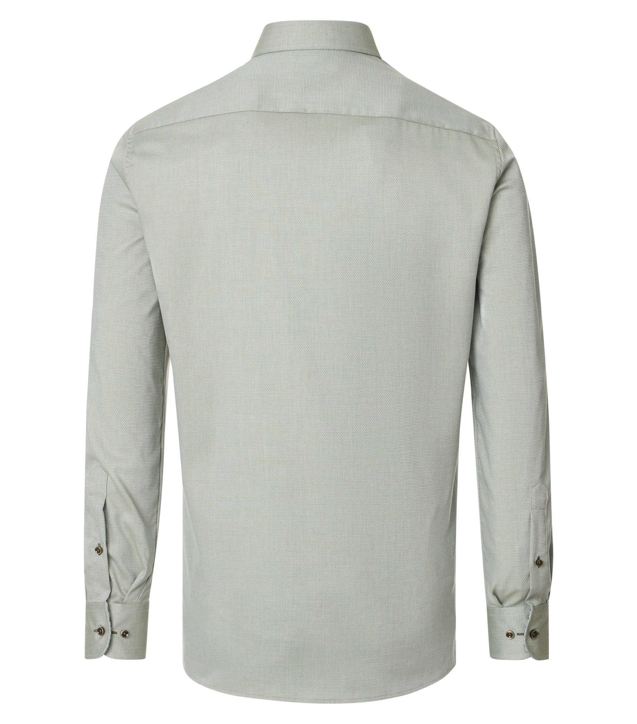 Ein Businesshemd im uni Muster in der Farbe Grün