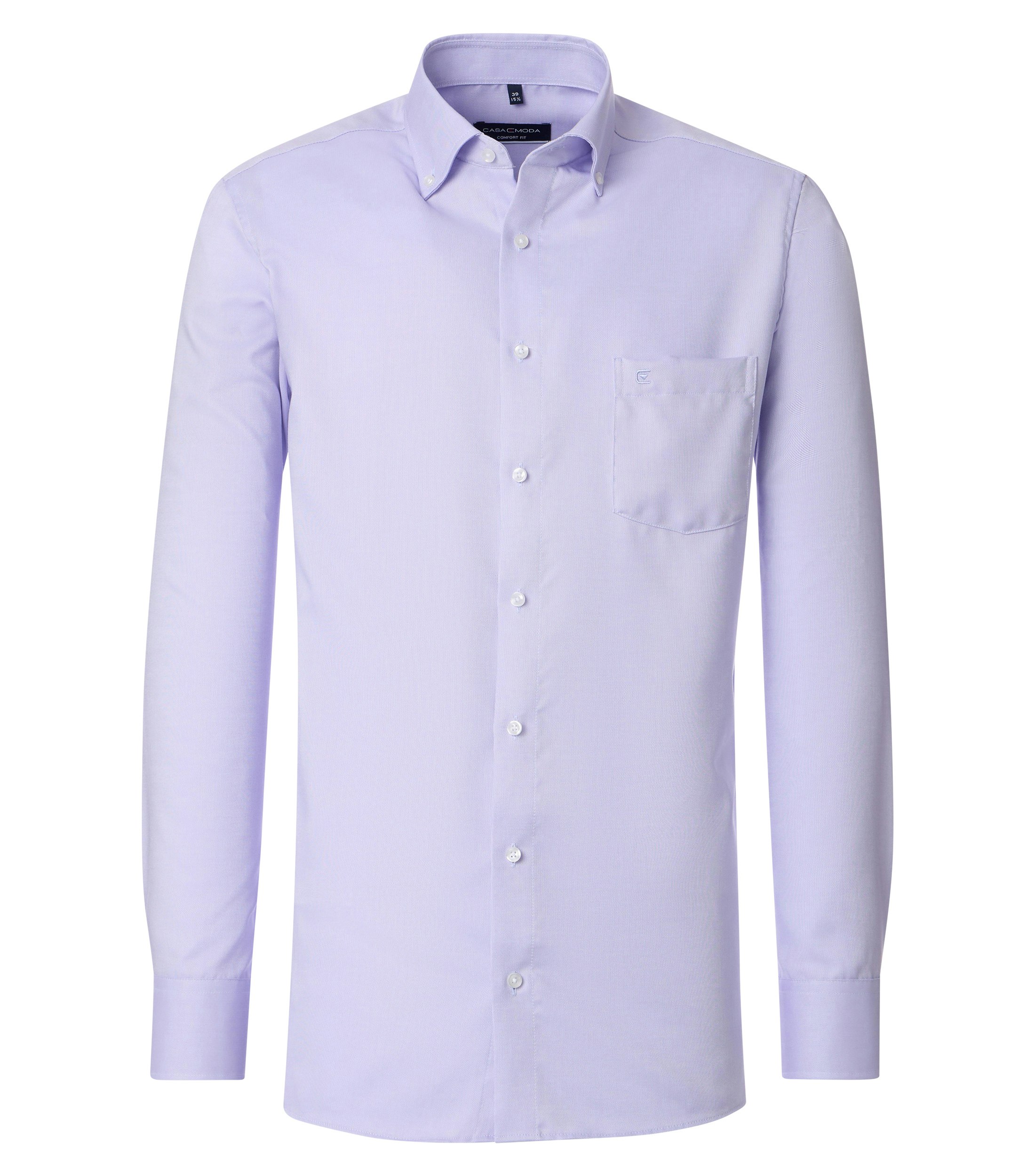 Ein Businesshemd im uni Muster in der Farbe Flieder