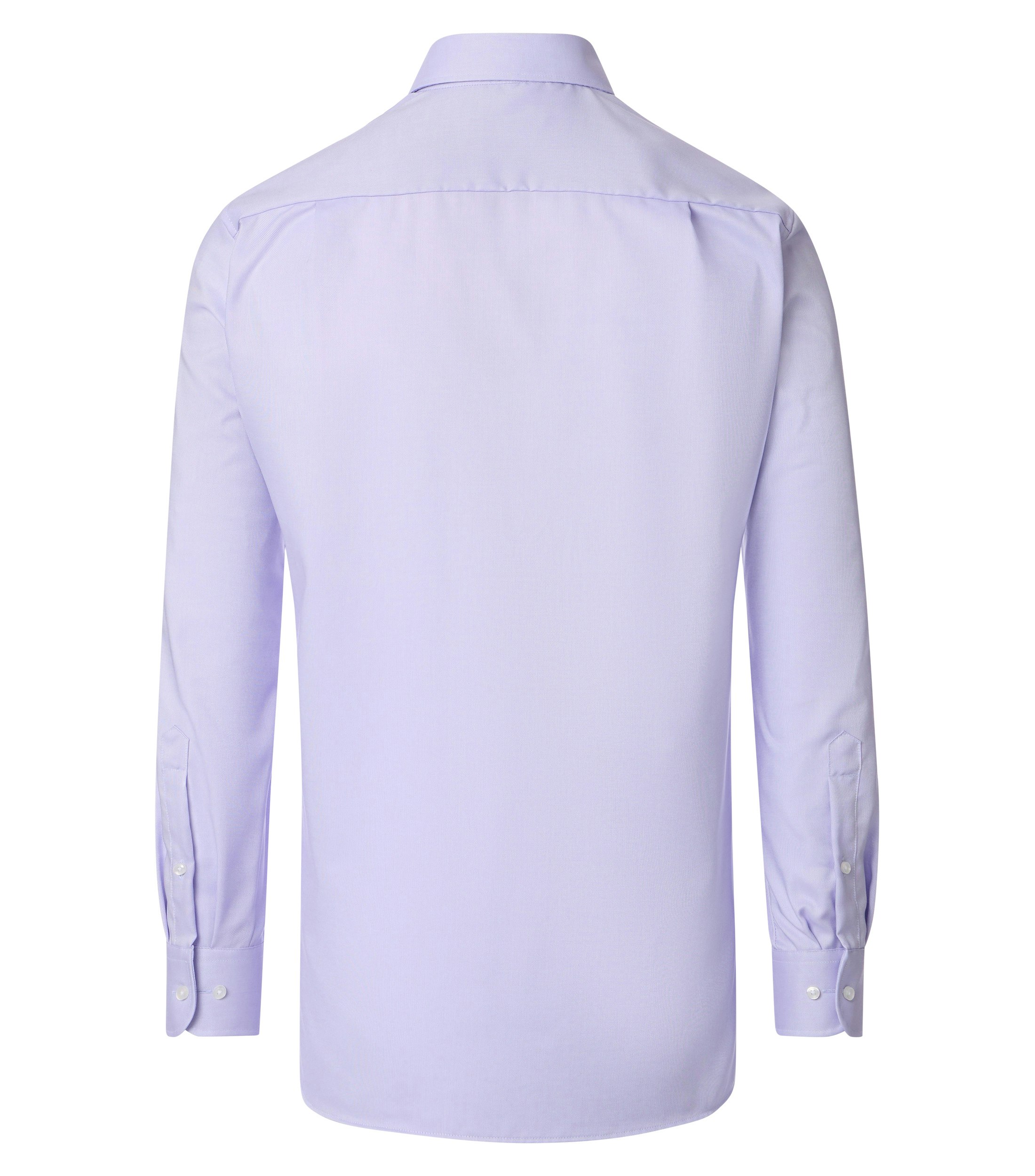 Ein Businesshemd im uni Muster in der Farbe Flieder