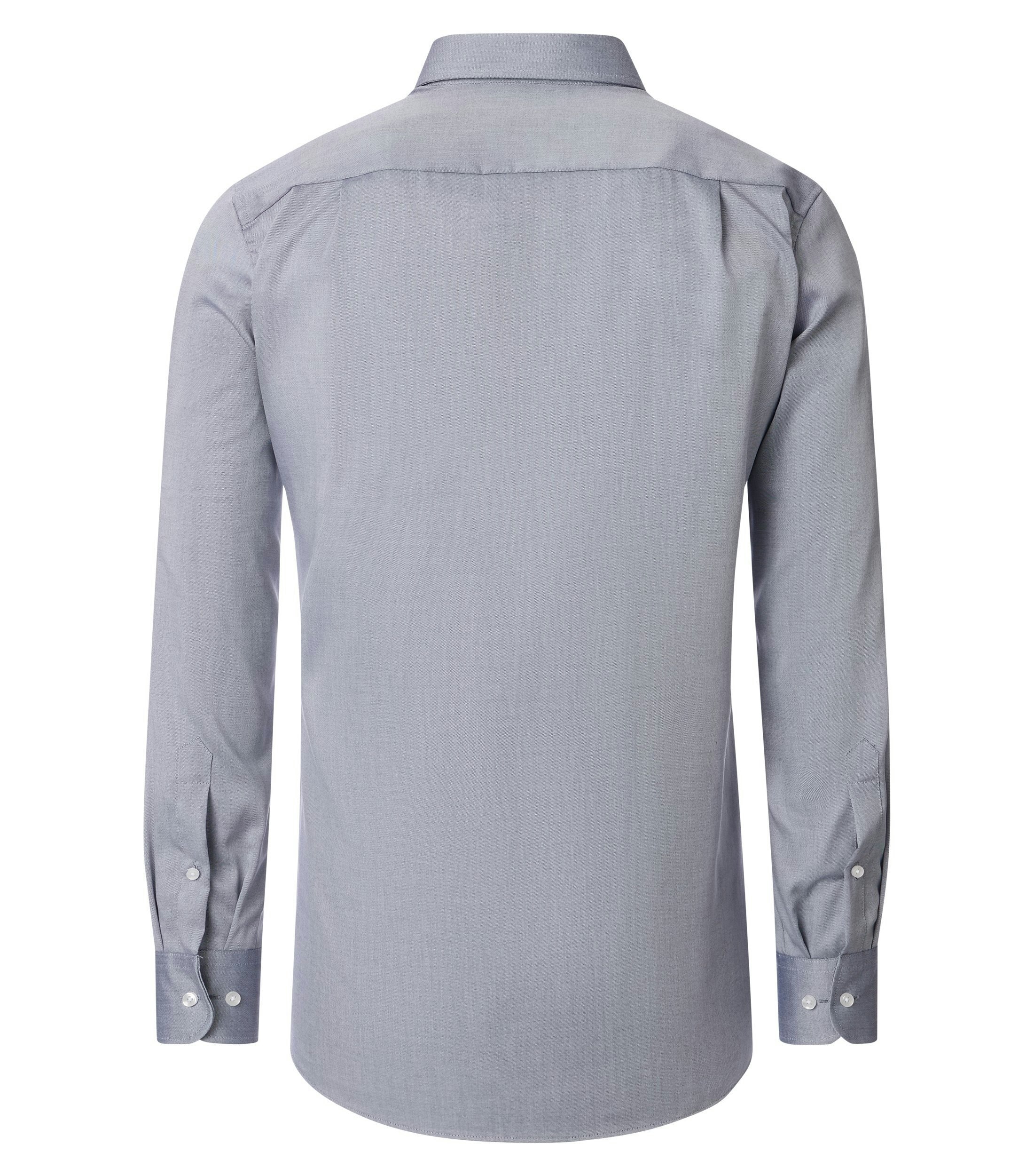 Ein Businesshemd im uni Muster in der Farbe Blau