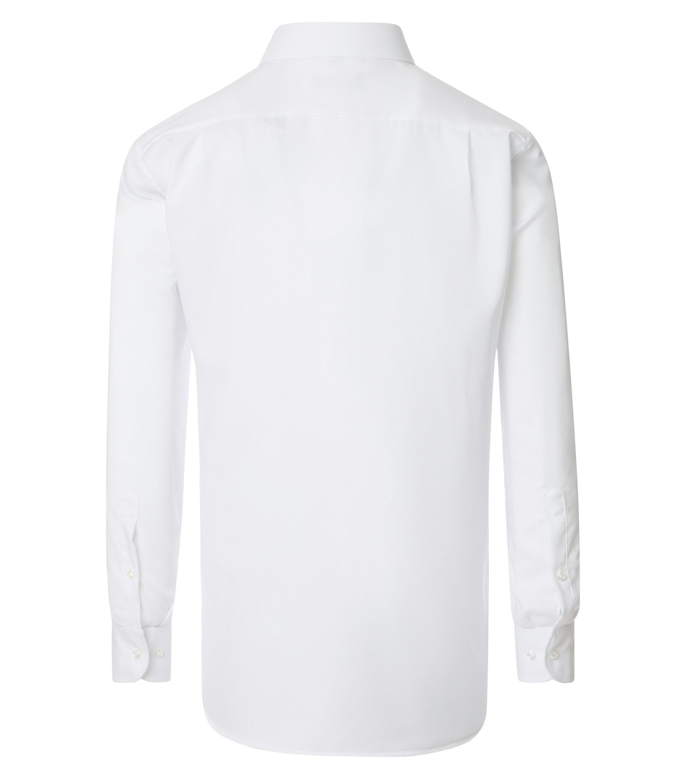 Ein Businesshemd im uni Muster in der Farbe Weiß