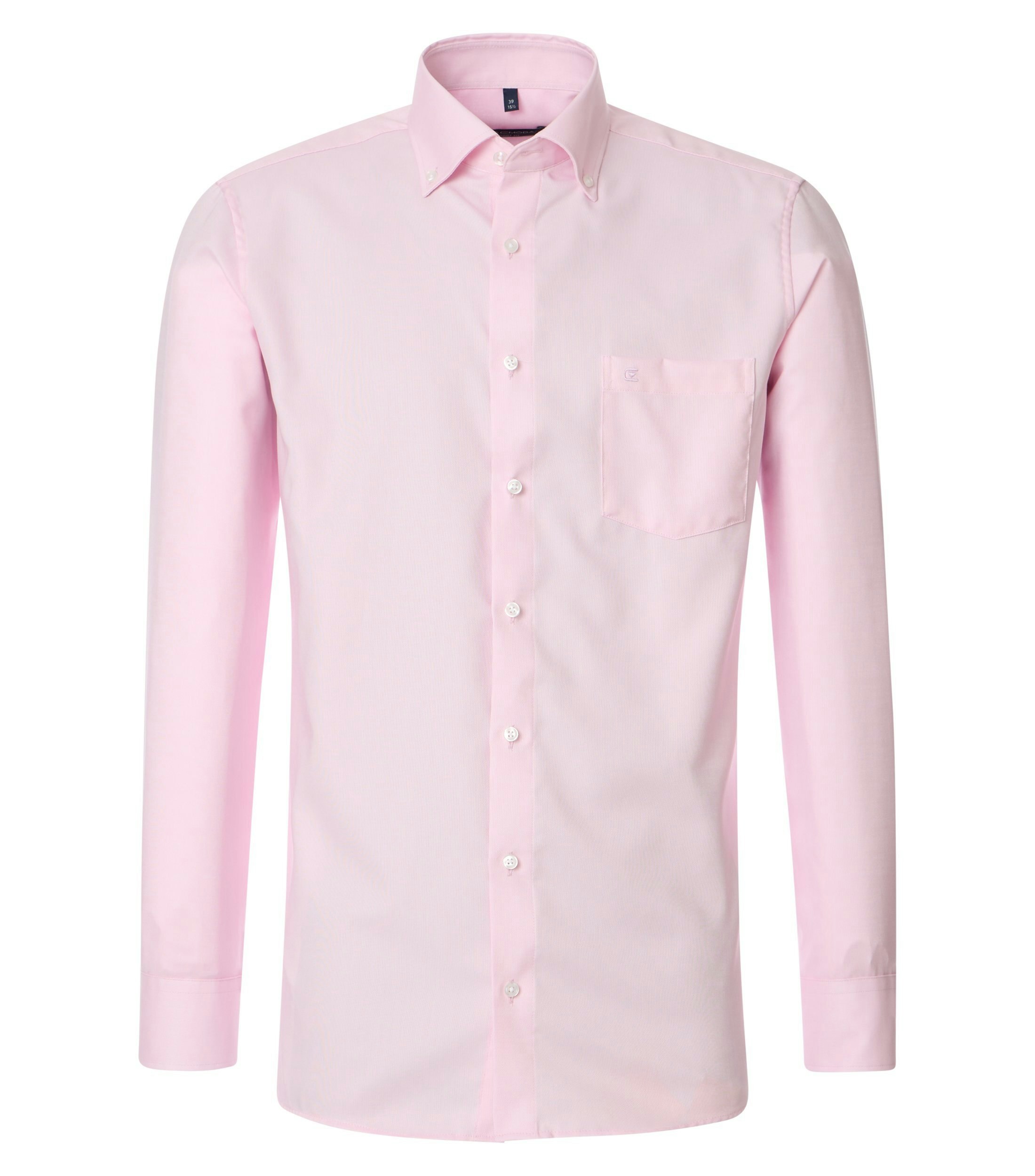 Ein Businesshemd im uni Muster in der Farbe Zartrosa