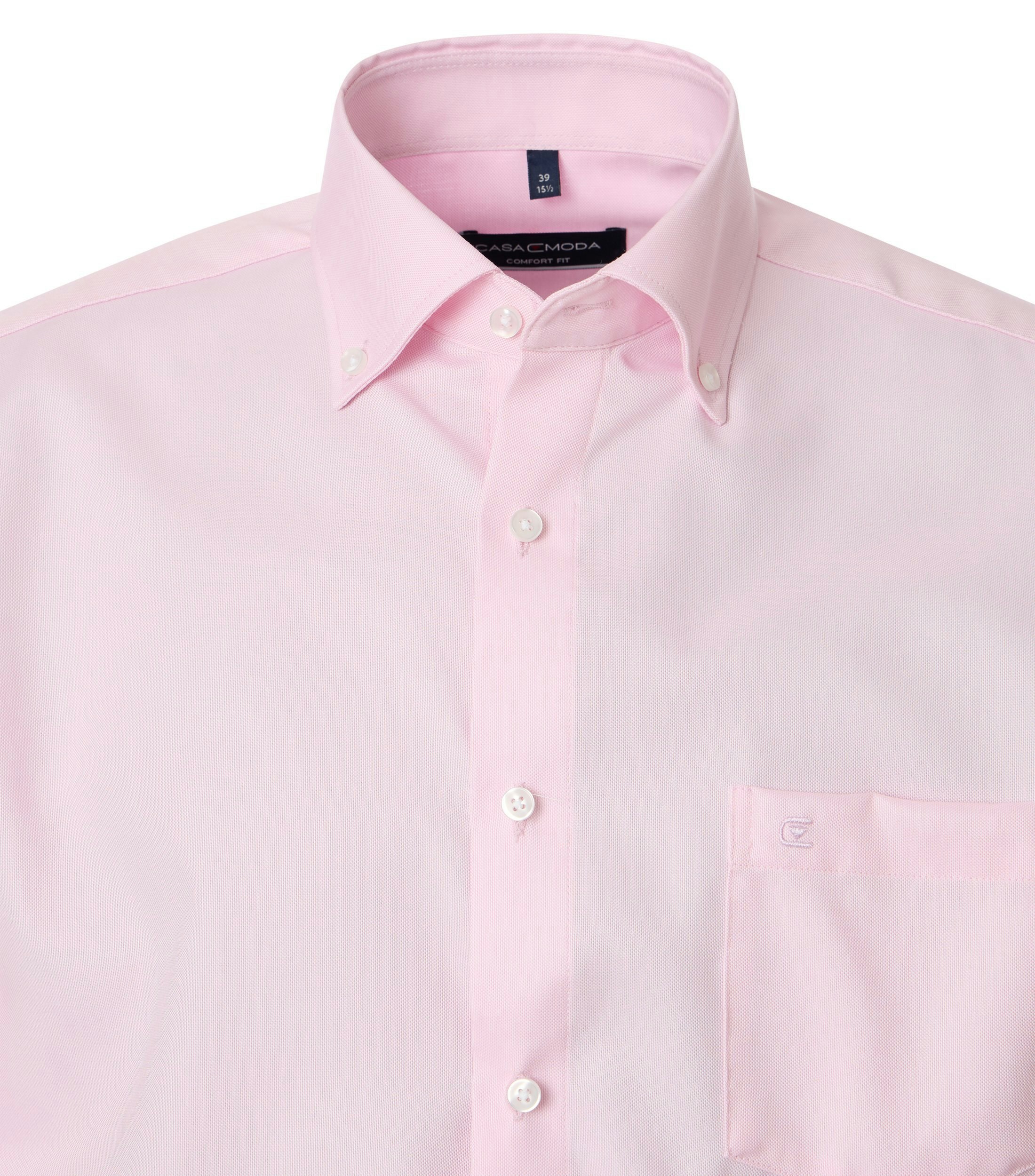 Ein Businesshemd im uni Muster in der Farbe Zartrosa