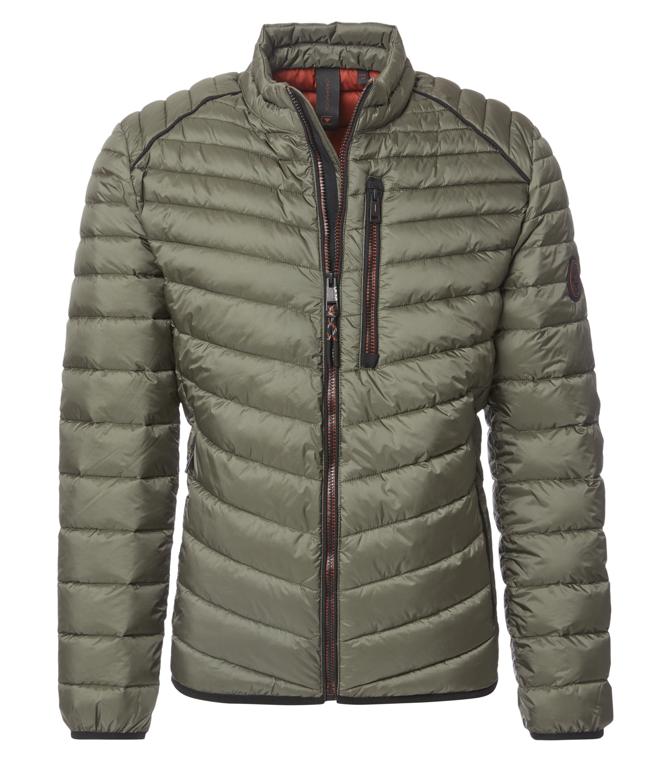 Jacke im unifarbenen Design in der Farbe Olive