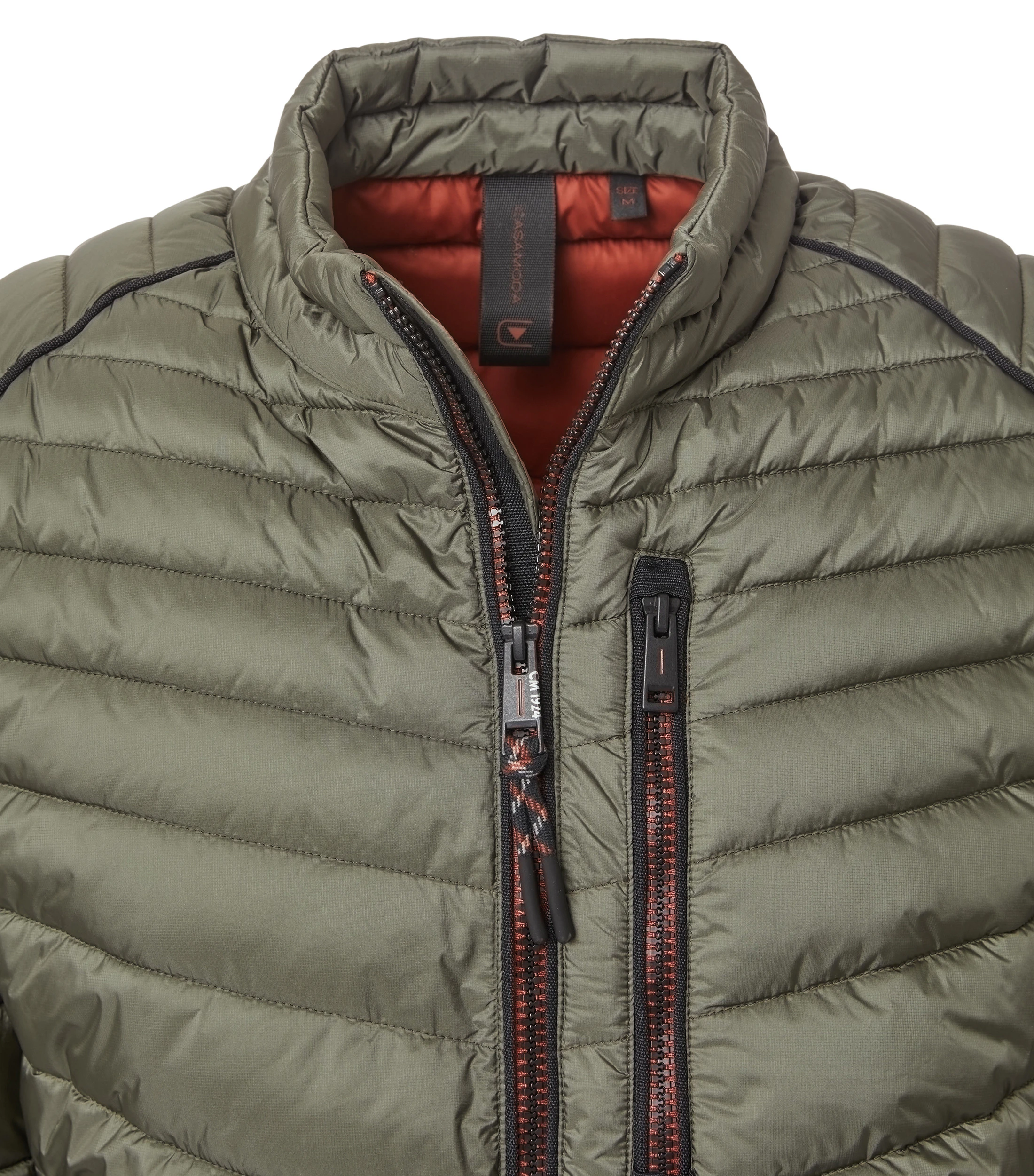 Jacke im unifarbenen Design in der Farbe Olive
