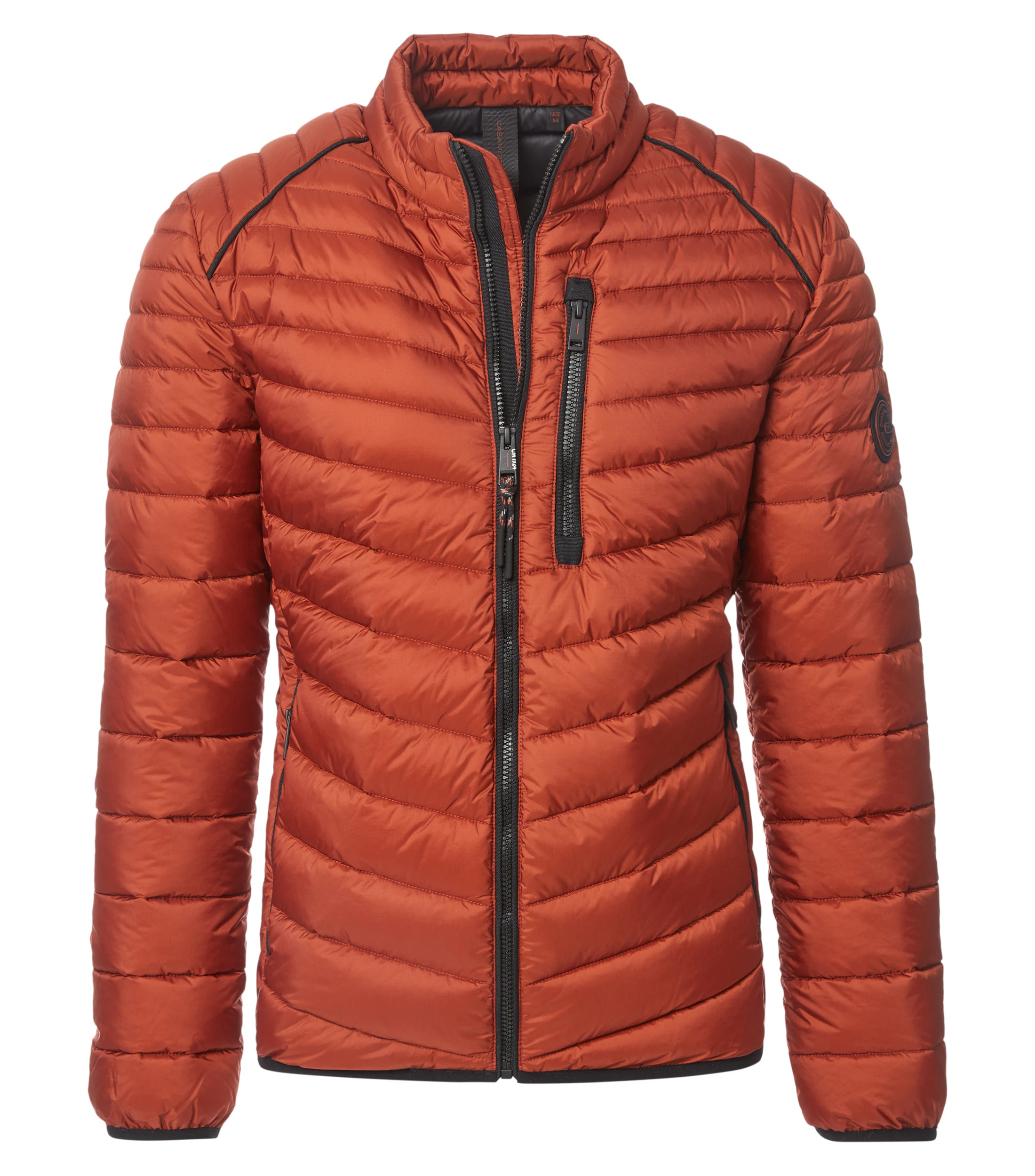 Jacke im unifarbenen Design in der Farbe Orange
