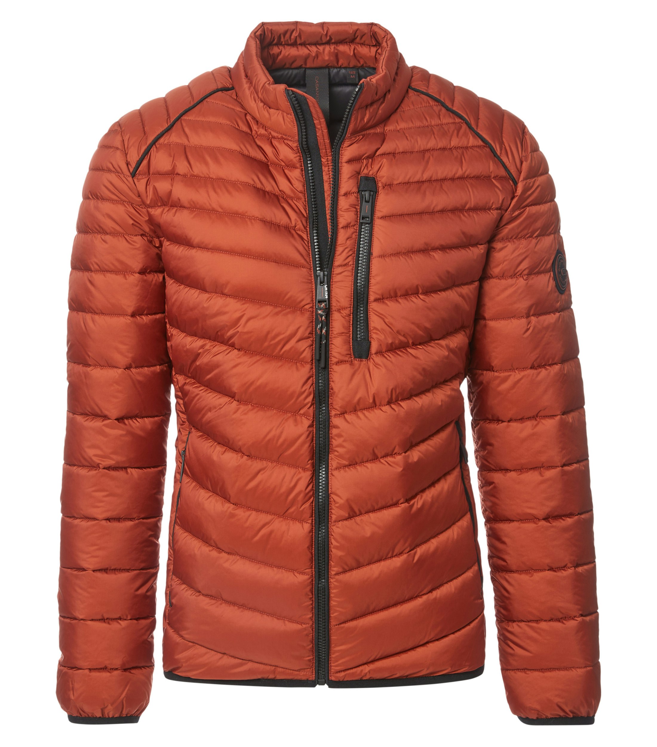 Jacke im unifarbenen Design in der Farbe Orange