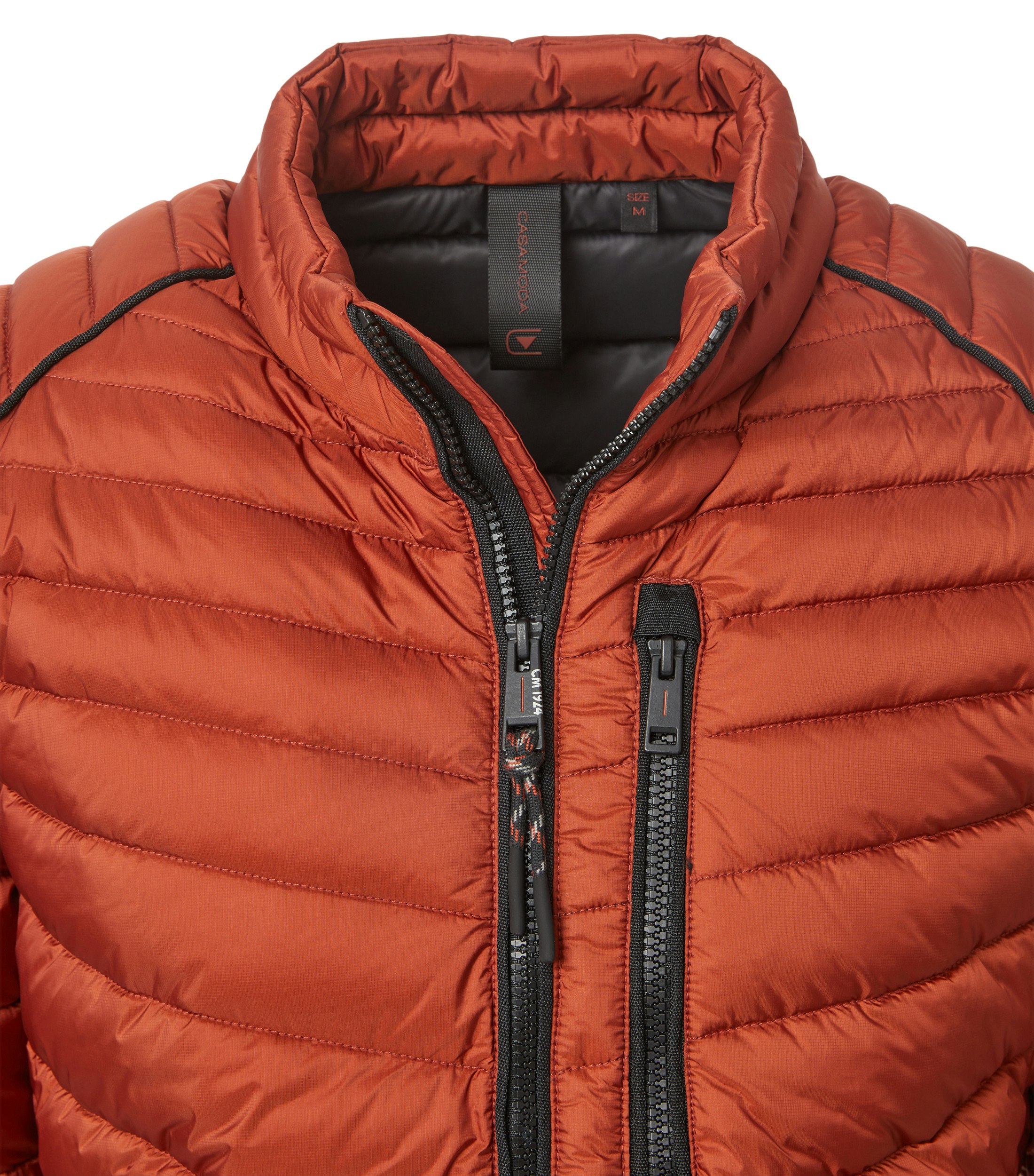 Jacke im unifarbenen Design in der Farbe Orange